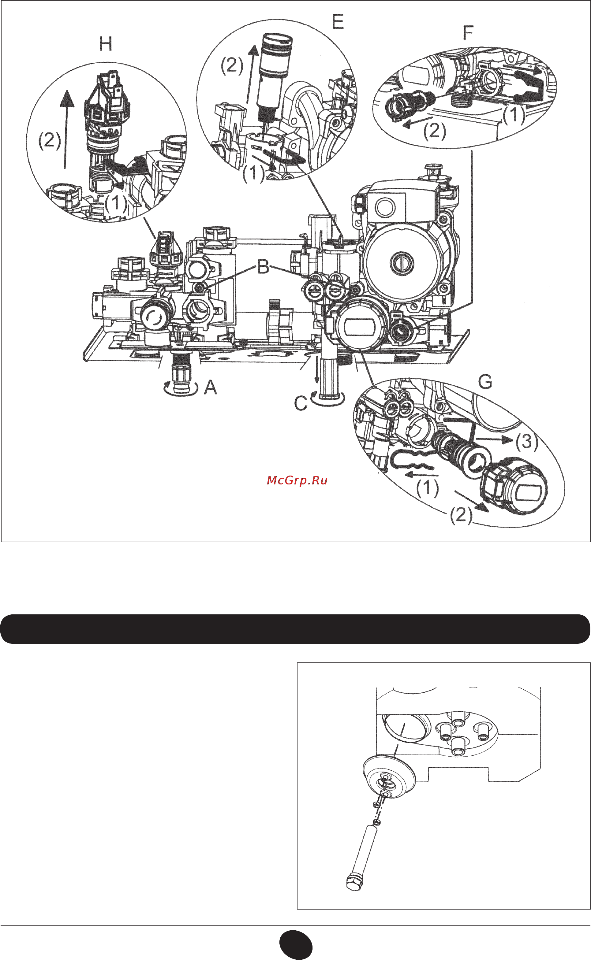 De Dietrich MS 24 BIC [111/292] Desmontaje del ánodo del calentador
