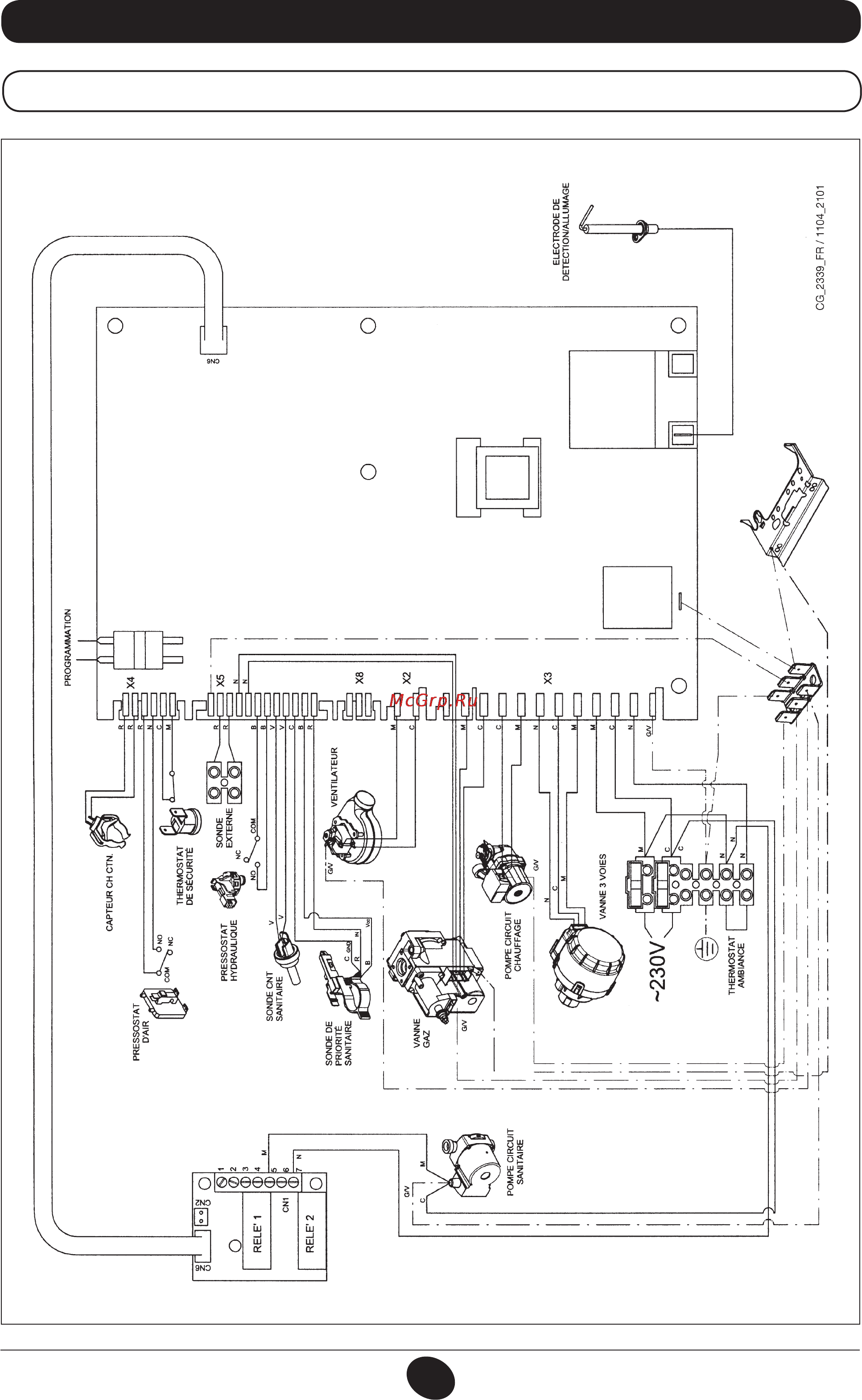 De Dietrich MS 24 BIC [27/292] Schéma de câblage électrique