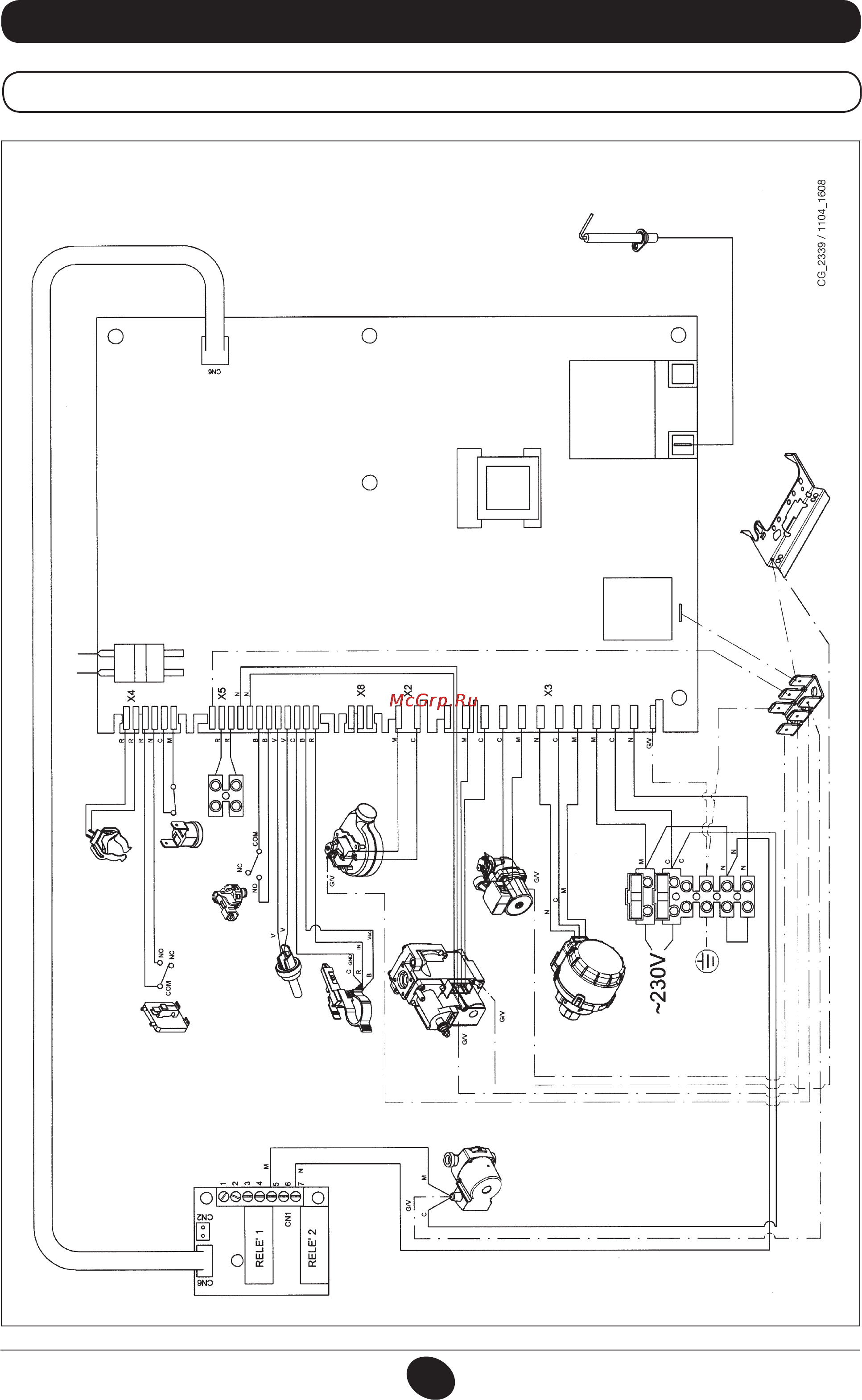 De Dietrich MS 24 BIC [288/292] 连接器的连接图