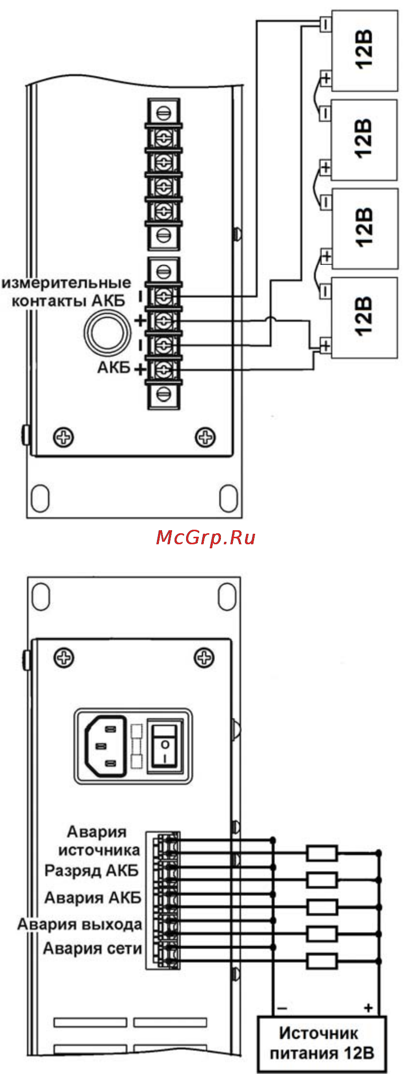Бастион SKAT-RLPS.48DC-10 RACK Инструкция по эксплуатации онлайн [11/16] 66495