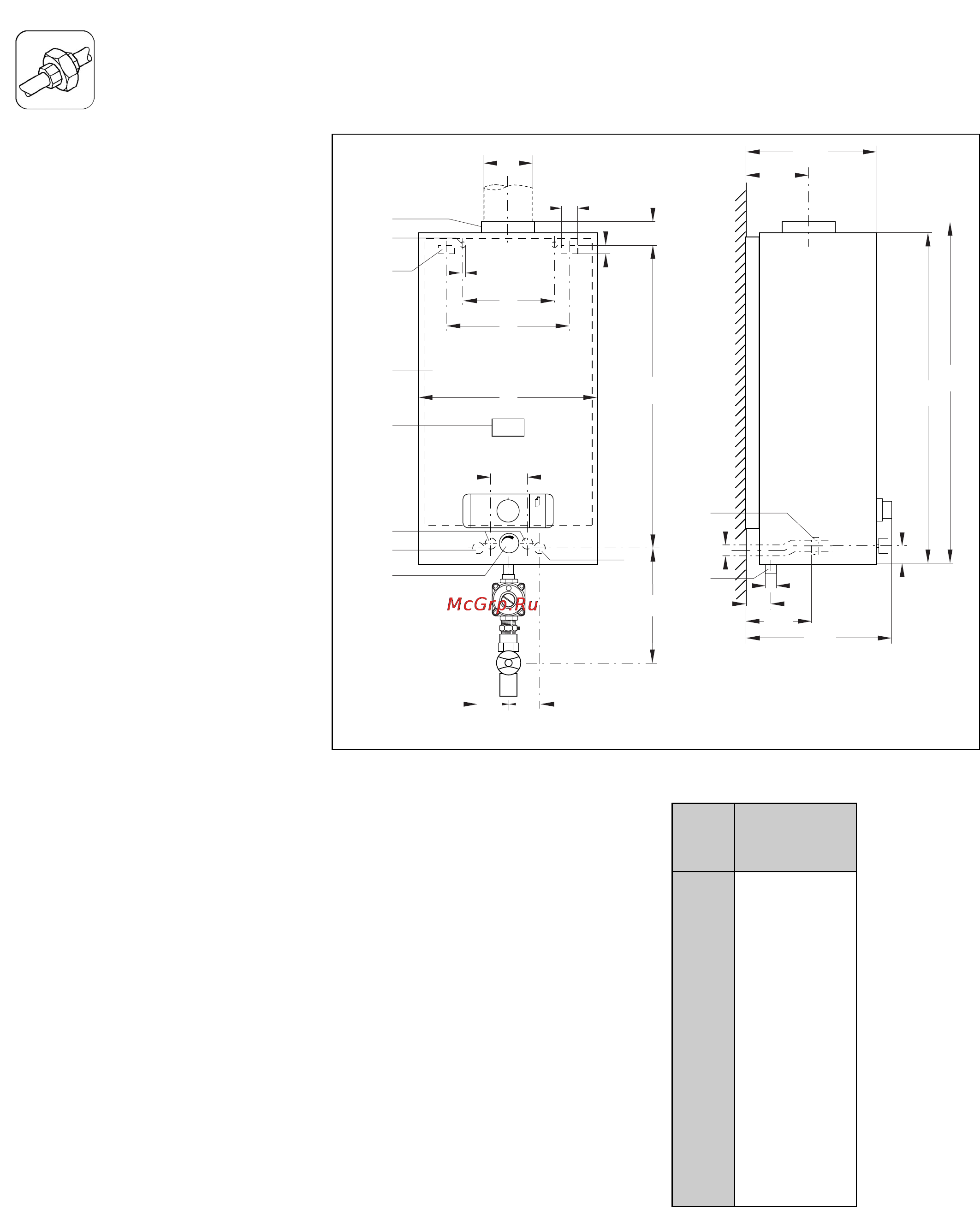 Vaillant MAG PREMIUM RXI [16/32] Размеры
