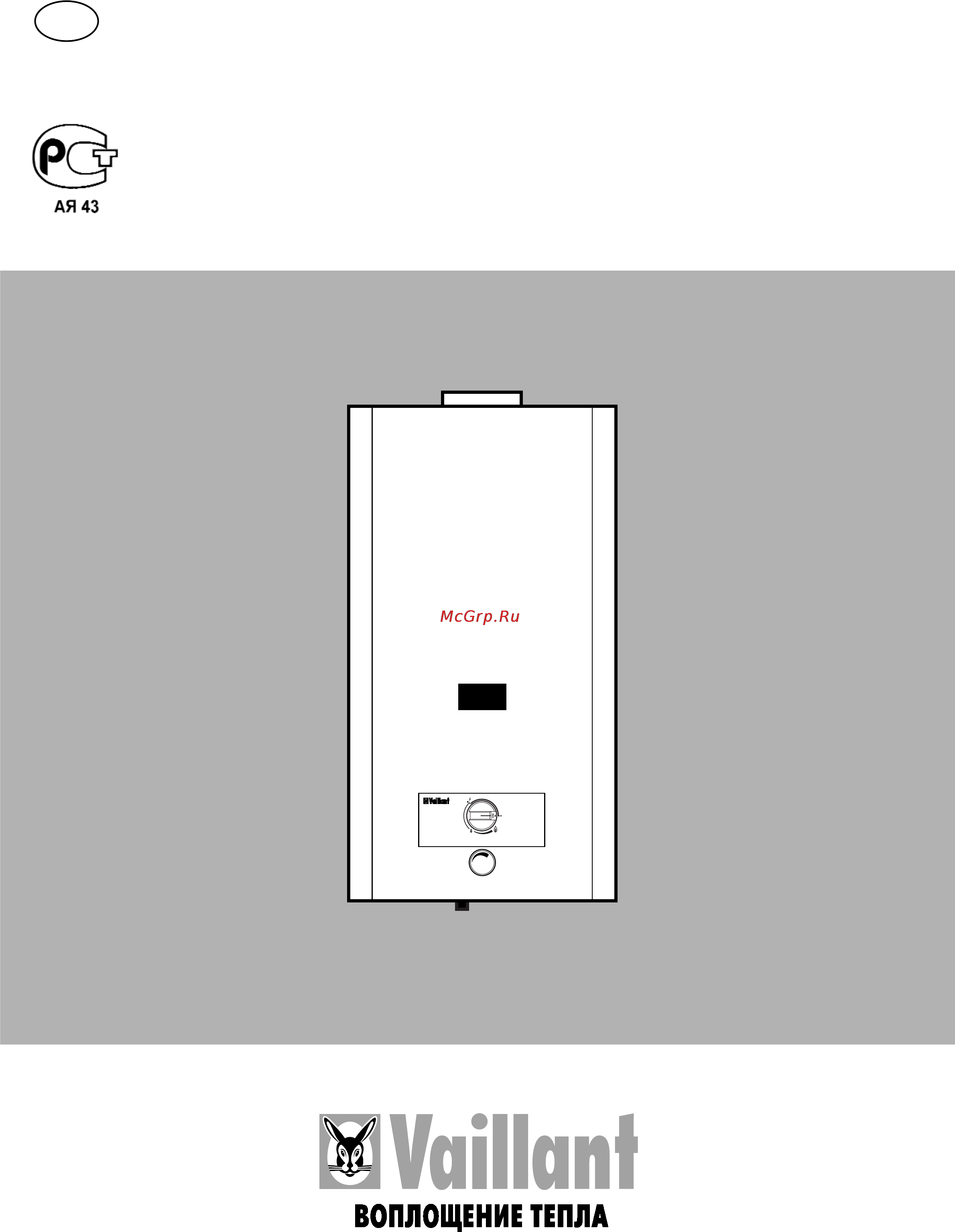 Vaillant MAG 19/2 XZ C Инструкция по эксплуатации онлайн