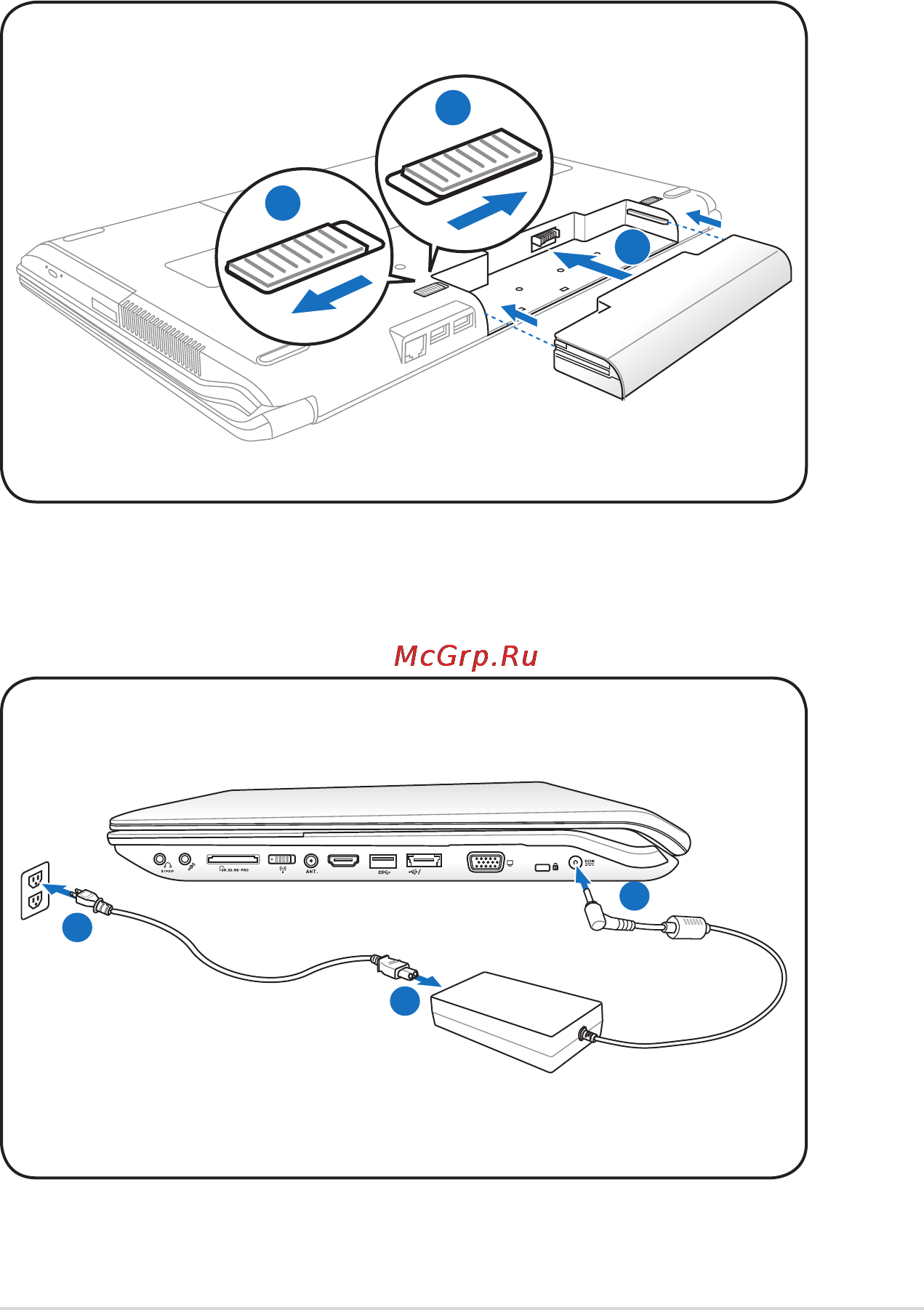 Asus N73SM [9/112] Подготовка ноутбука