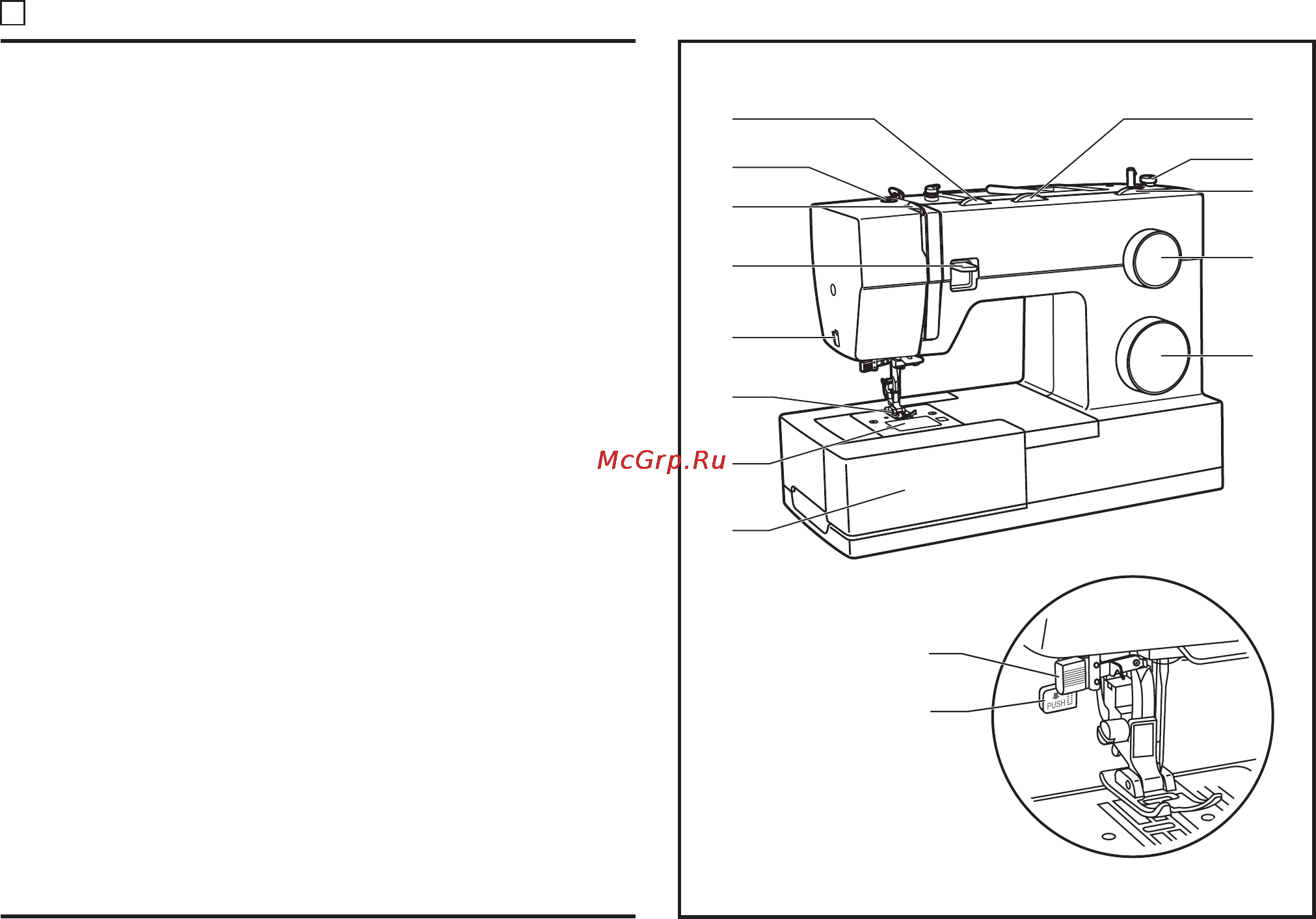 Singer HEAVY DUTY 4423 [5/66] Principal parts of the machine