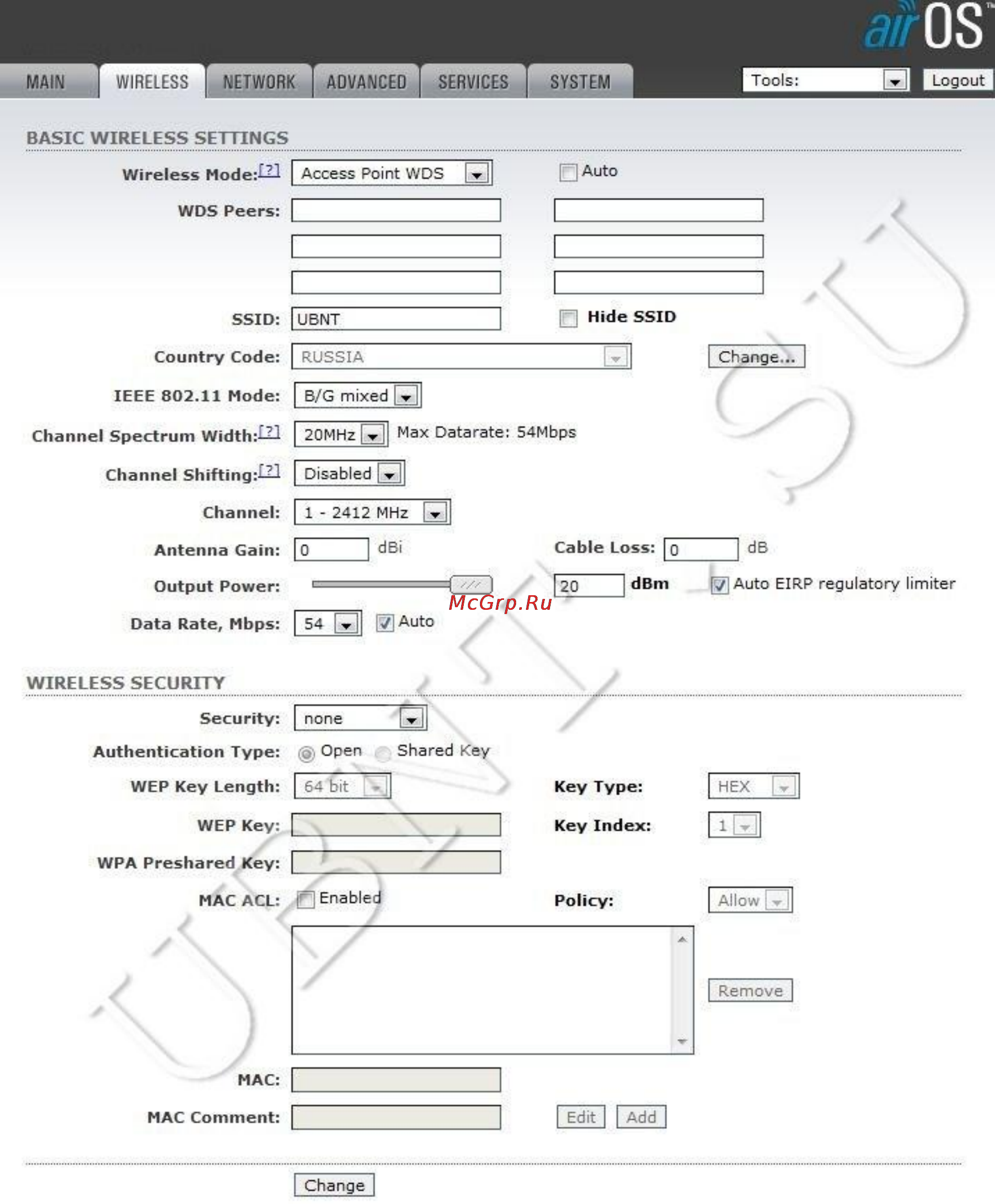 Ubiquiti Bullet 2HP Инструкция по эксплуатации онлайн [5/27] 66666