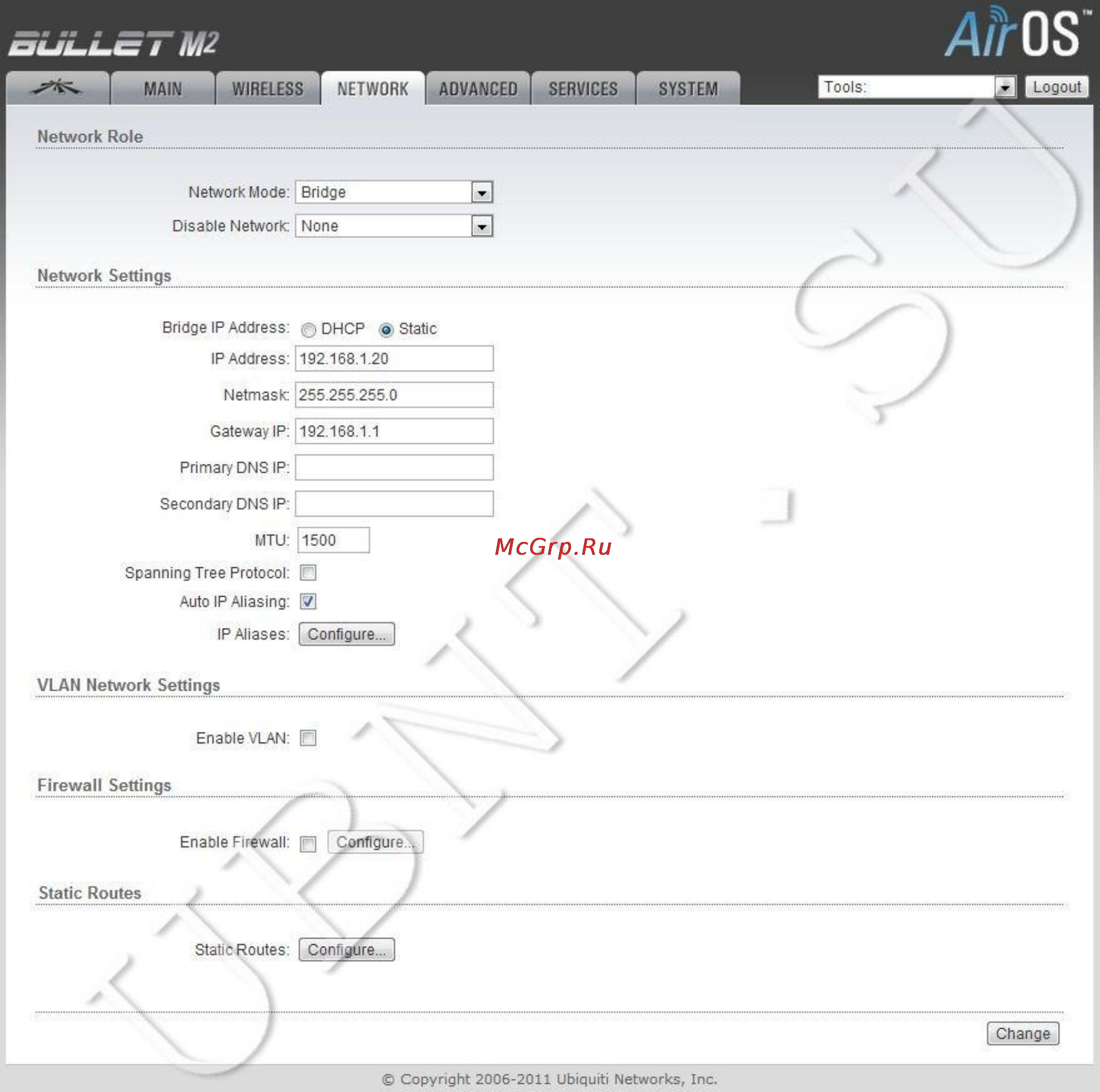 Ubiquiti Bullet M2HP Инструкция по эксплуатации онлайн [9/24] 66669