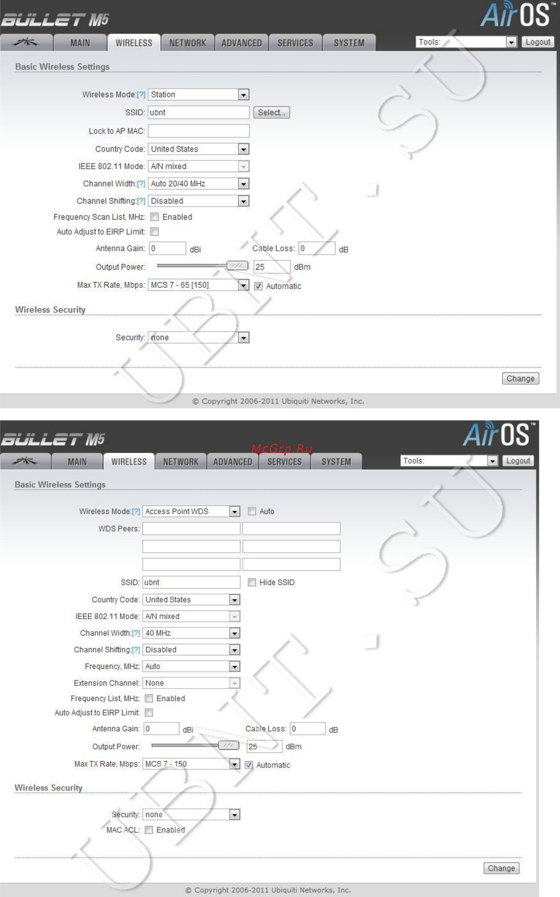 Ubiquiti Bullet M5HP Инструкция по эксплуатации онлайн [5/21] 66673