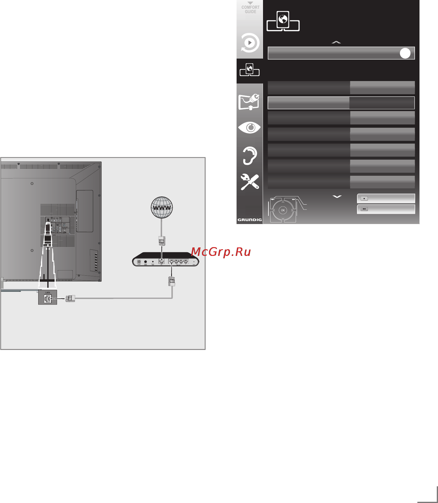 Grundig 55 VLE 9480 BL [14/27] Network installatio