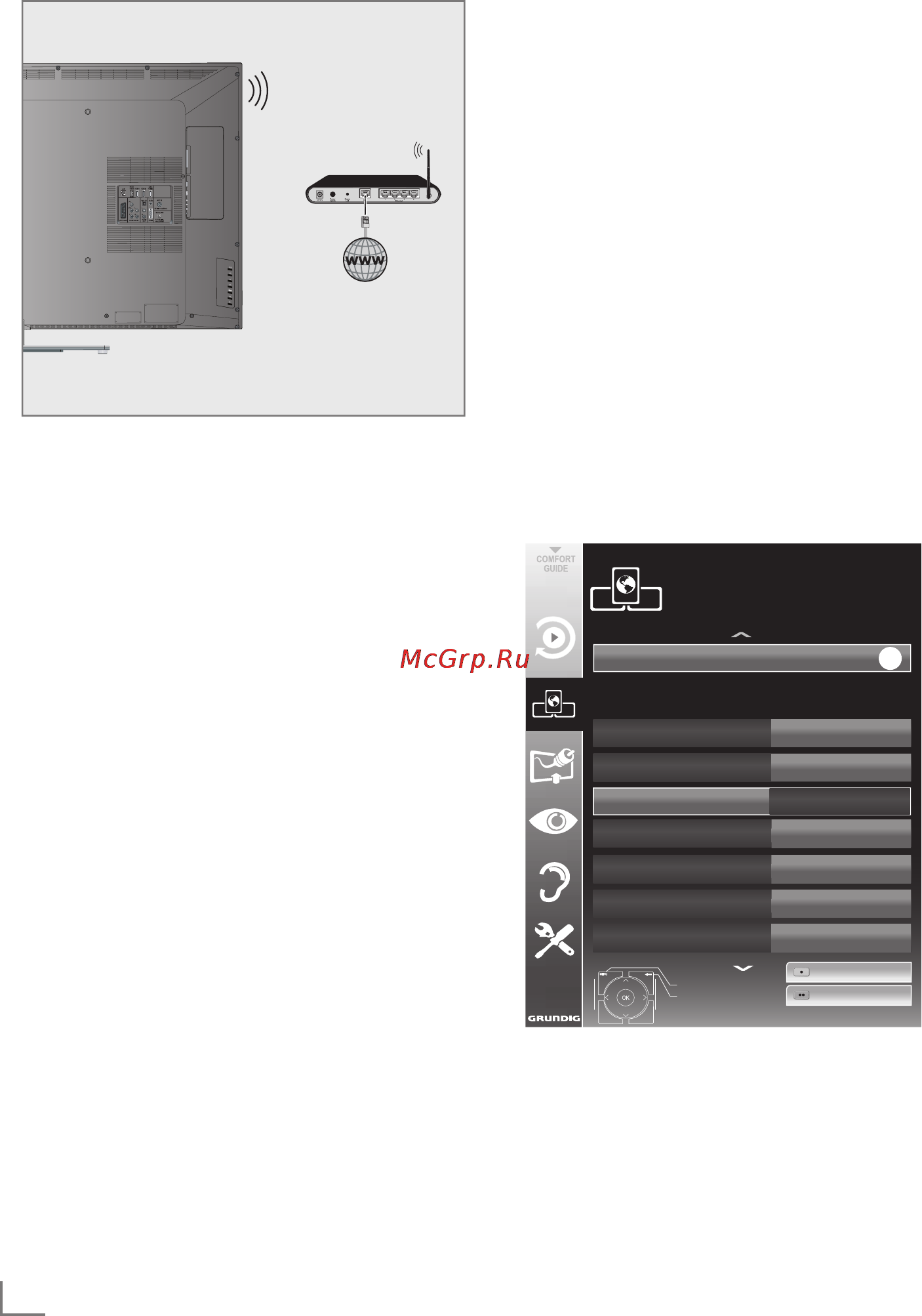 Grundig 55 VLE 9480 BL [15/27] Network installatio