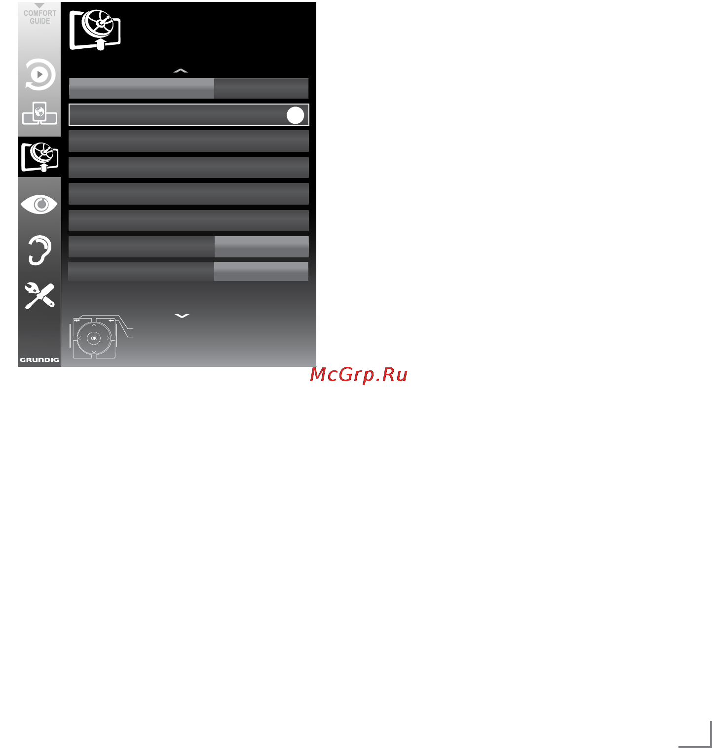 Grundig 42 VLE 9480 SL [79/93] Special setting