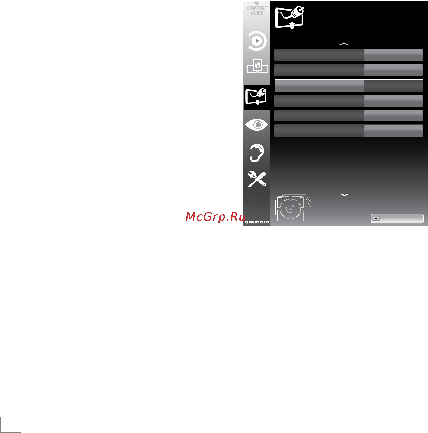Grundig 42 VLE 9480 SL [82/93] Special setting