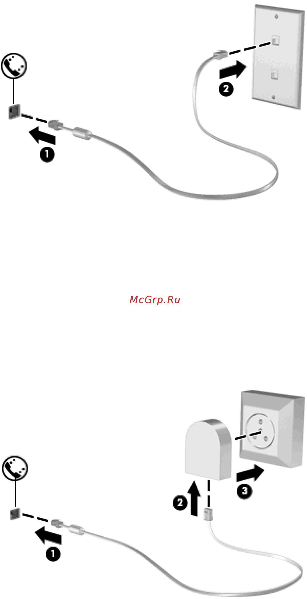 HP Mini 110-4103er B1P17EA [21/82] В некоторых странах регионах также требуются специальные адаптеры кабеля модема