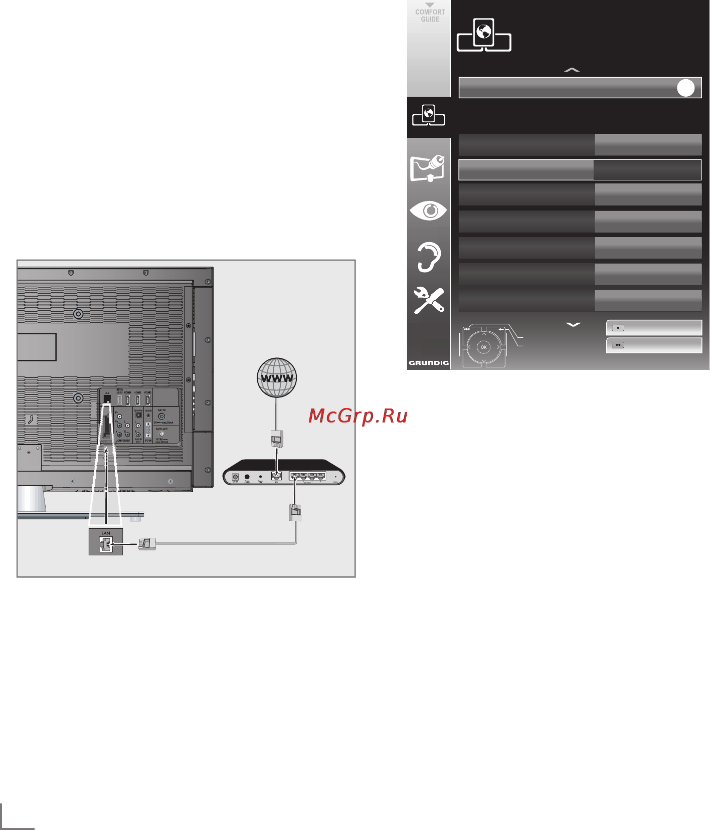 Grundig 55 VLE 984 BL [13/23] Network installatio