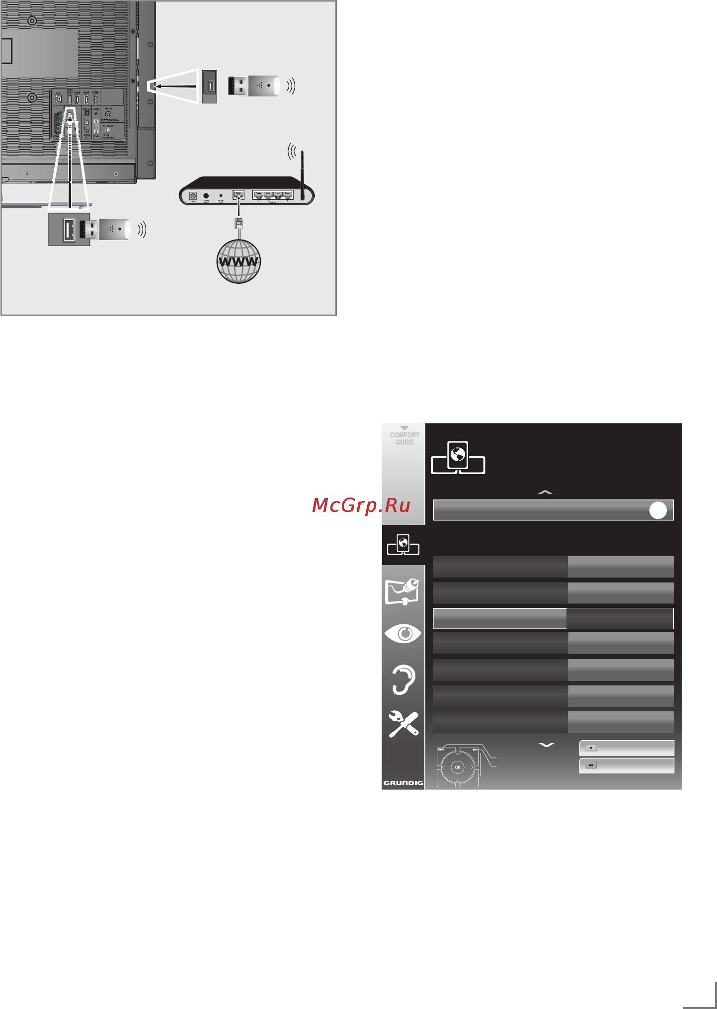 Grundig 55 VLE 984 BL [14/23] Network installatio