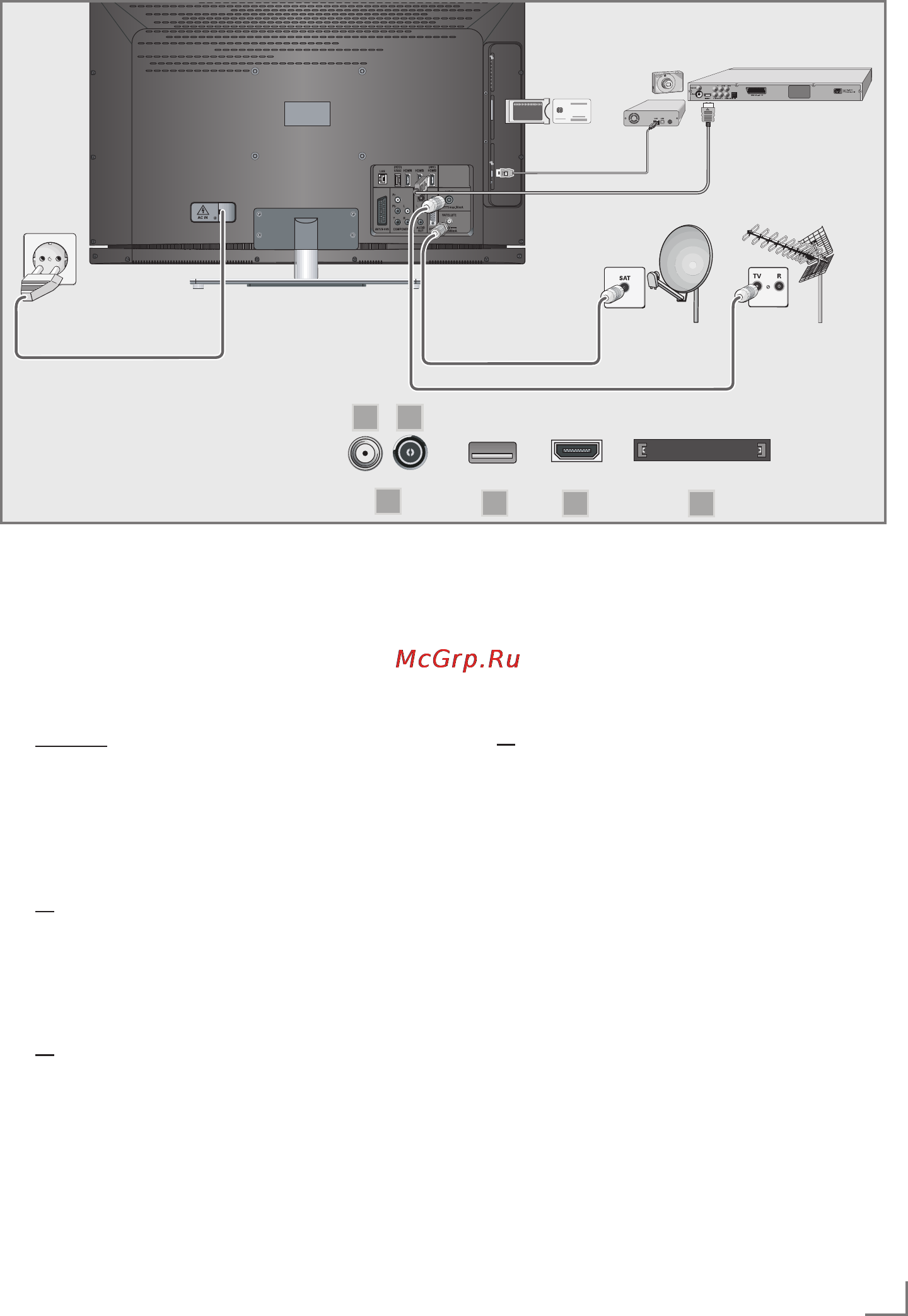 Grundig 26 VLE 8200 BL [6/33] Connection and preparatio
