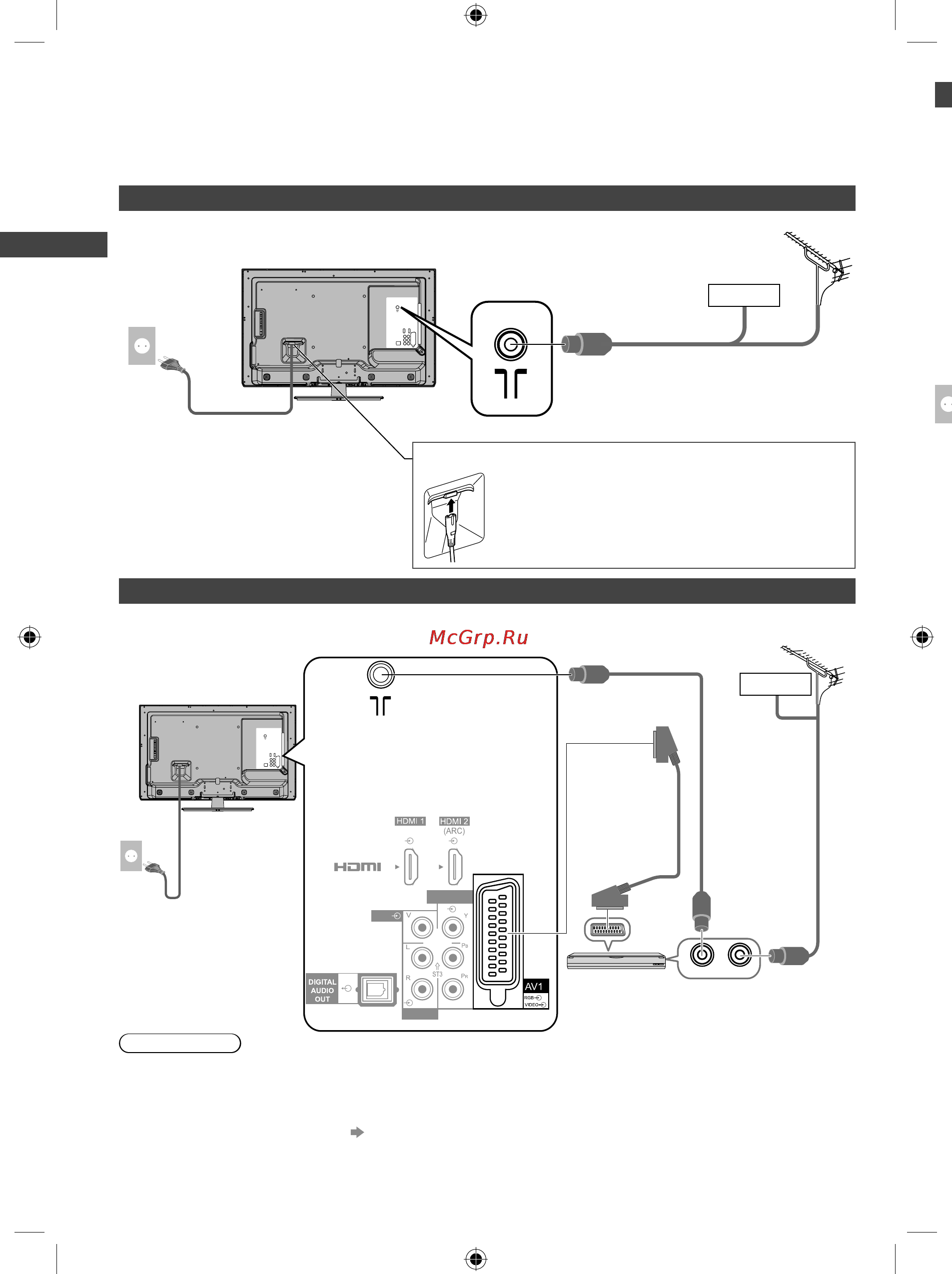 Panasonic TX-LR32 X5 [8/76] Основные подсоединения