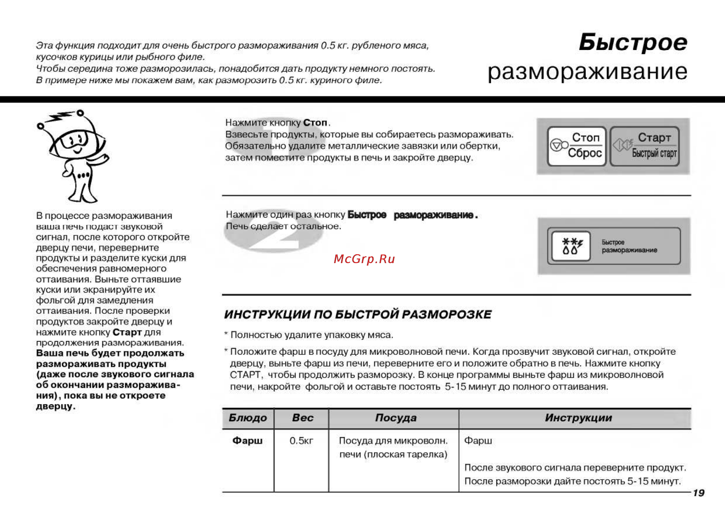 LG MB4044JL [19/27] Размораживание