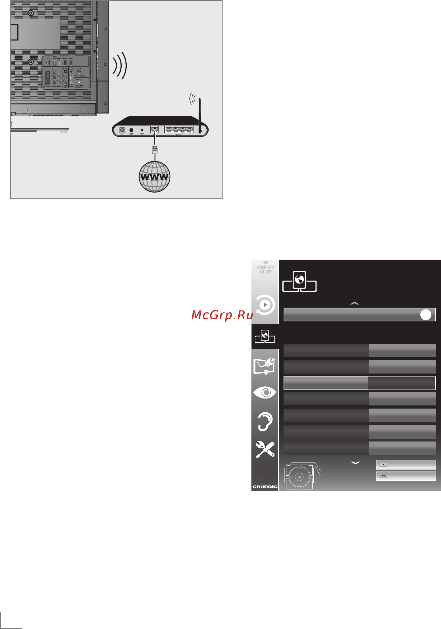 Grundig 42 CLE 9476 BL [15/27] Network installatio