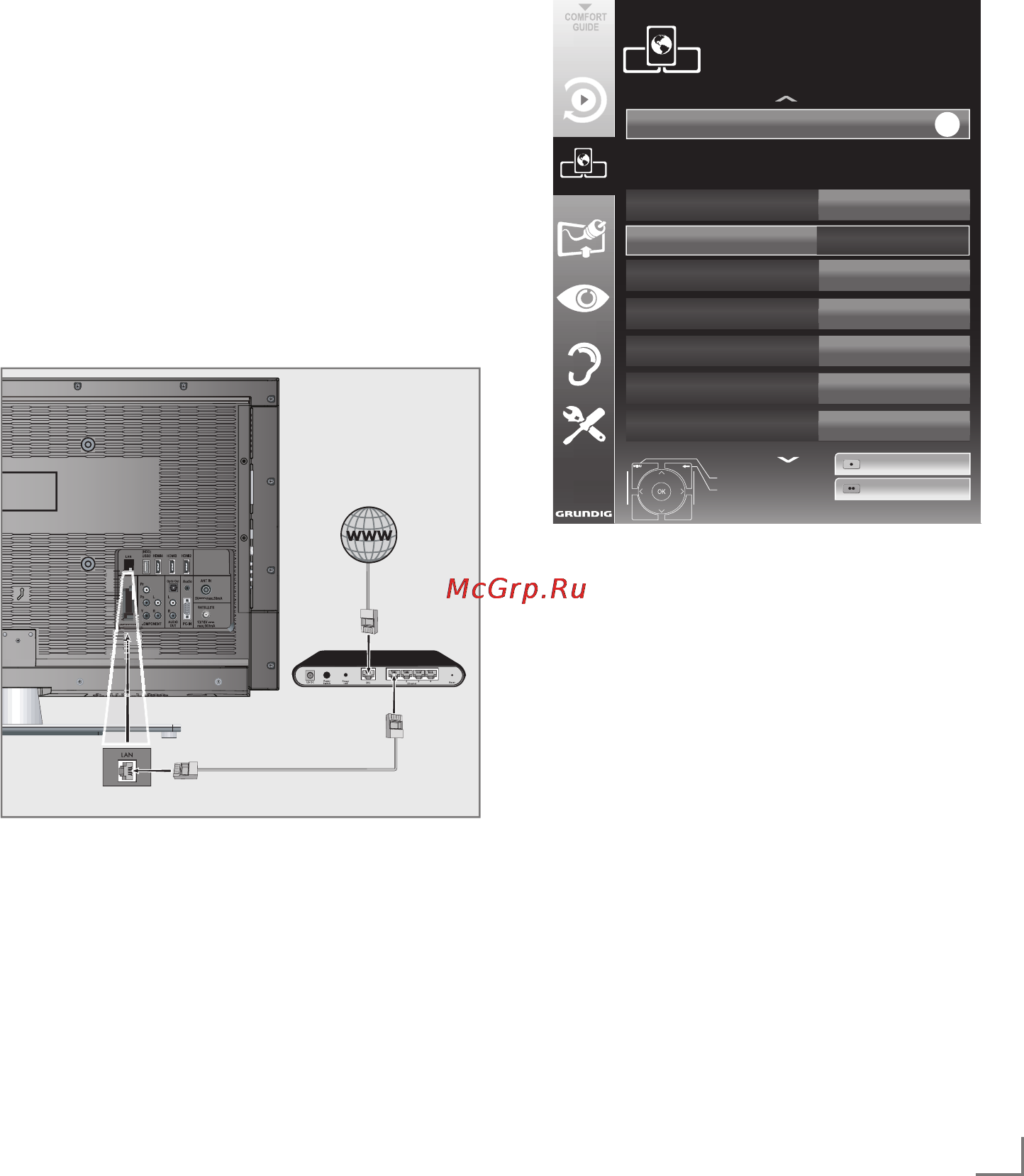 Grundig 42 CLE 9476 SL [14/27] Network installatio