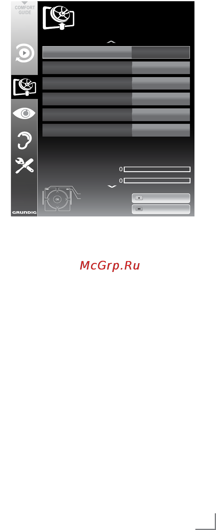 Grundig 32 CLE 5407 BG [15/67] Setting