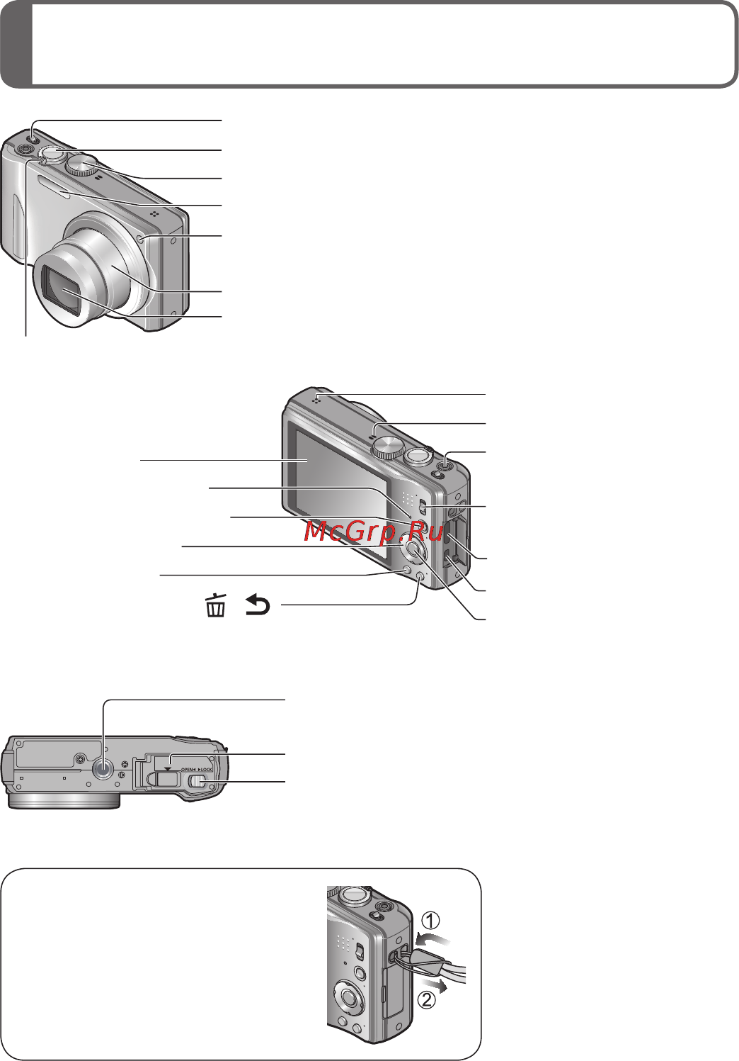 Panasonic Lumix DMC-TZ250 Black [10/24] Название частей