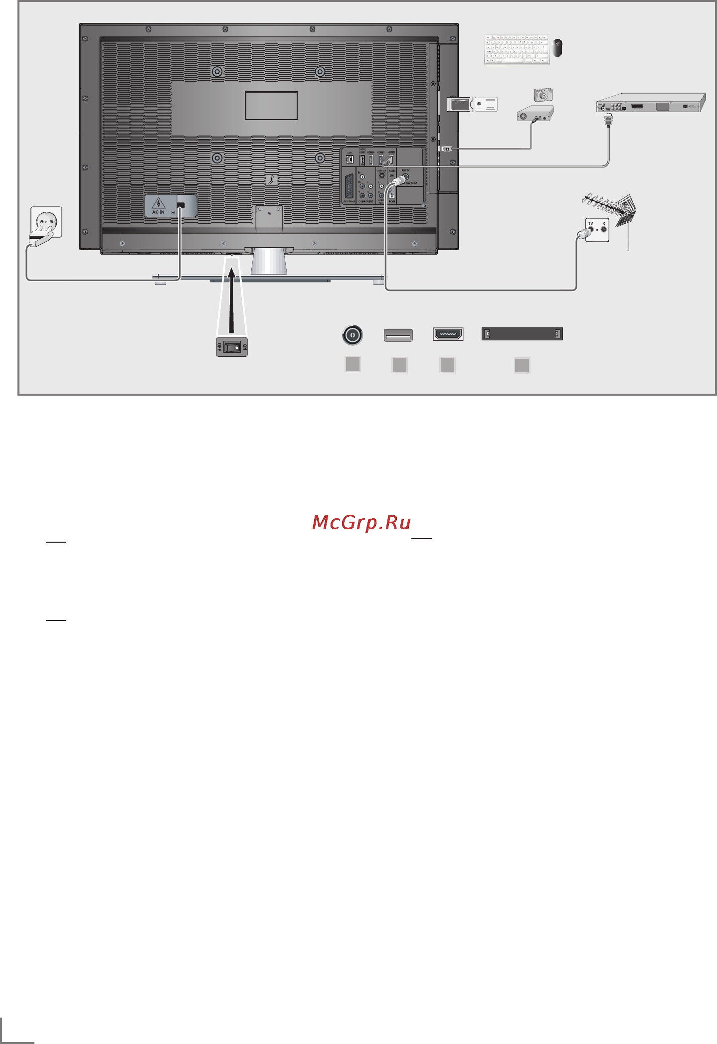 Grundig 55 VLE 9372 BR [6/34] Подключение и подготовк