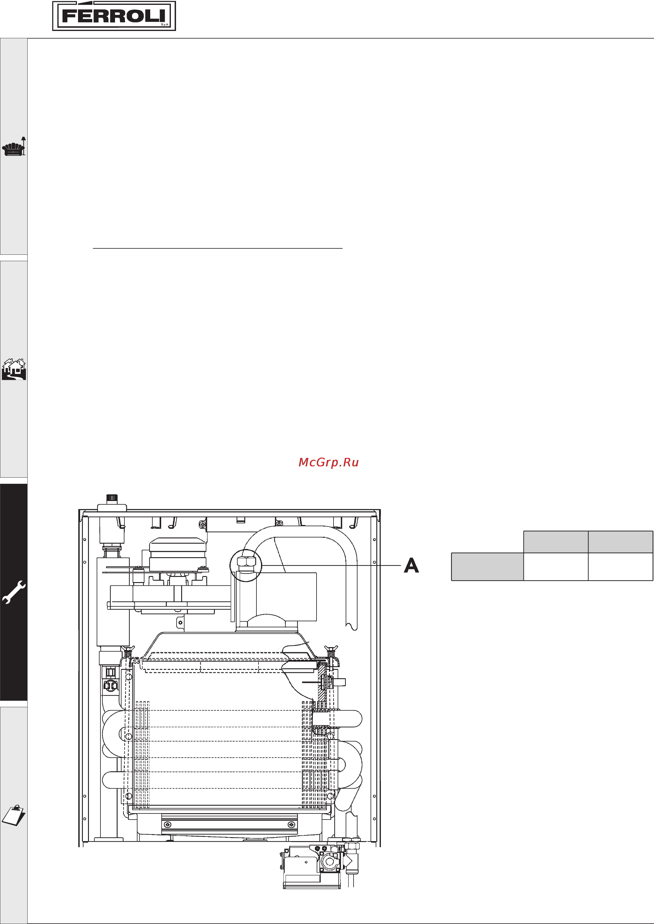 Ferroli ECONCEPT 35A [24/36] Servizio e manutenzione