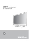Grundig 55 VLE 9381 SR Инструкция по эксплуатации
