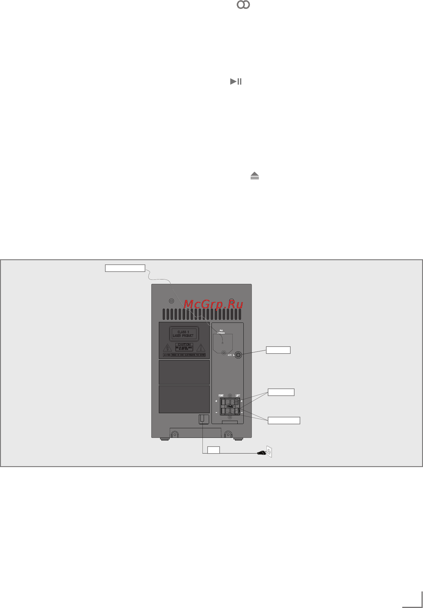 Grundig MS 235 [5/27] Задняя панель устройства