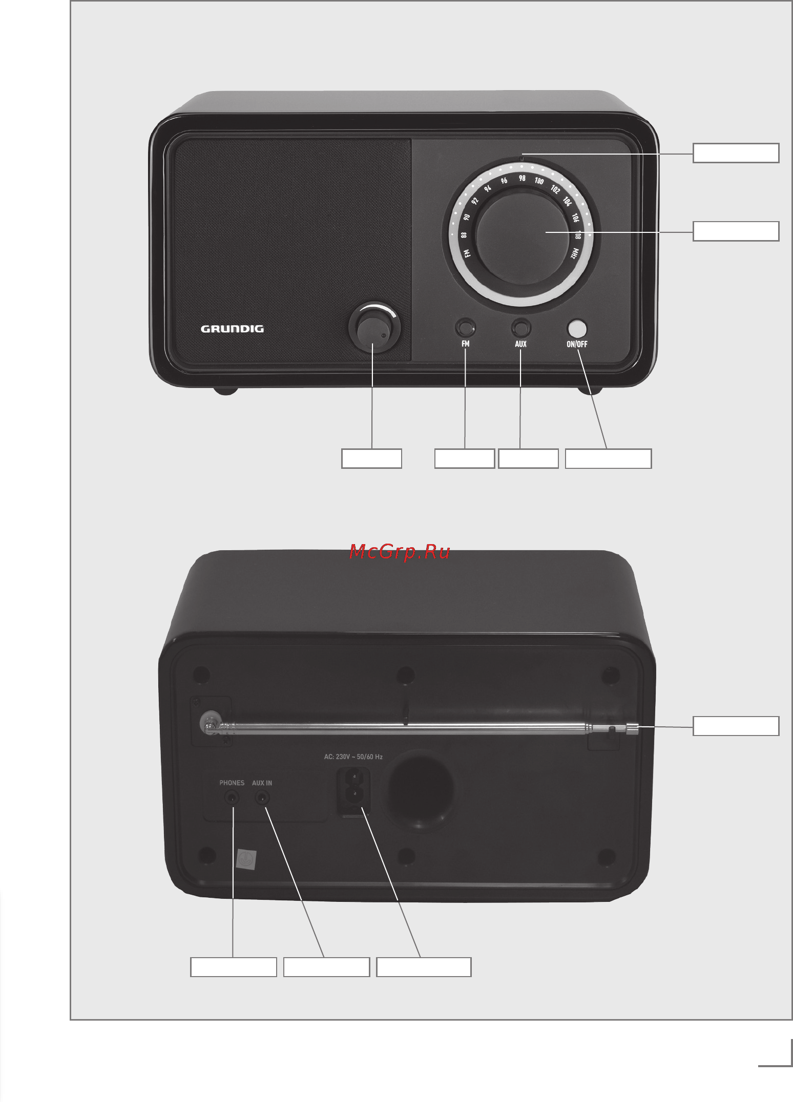 Grundig TR 1200 Инструкция по эксплуатации онлайн [2/8] 66941