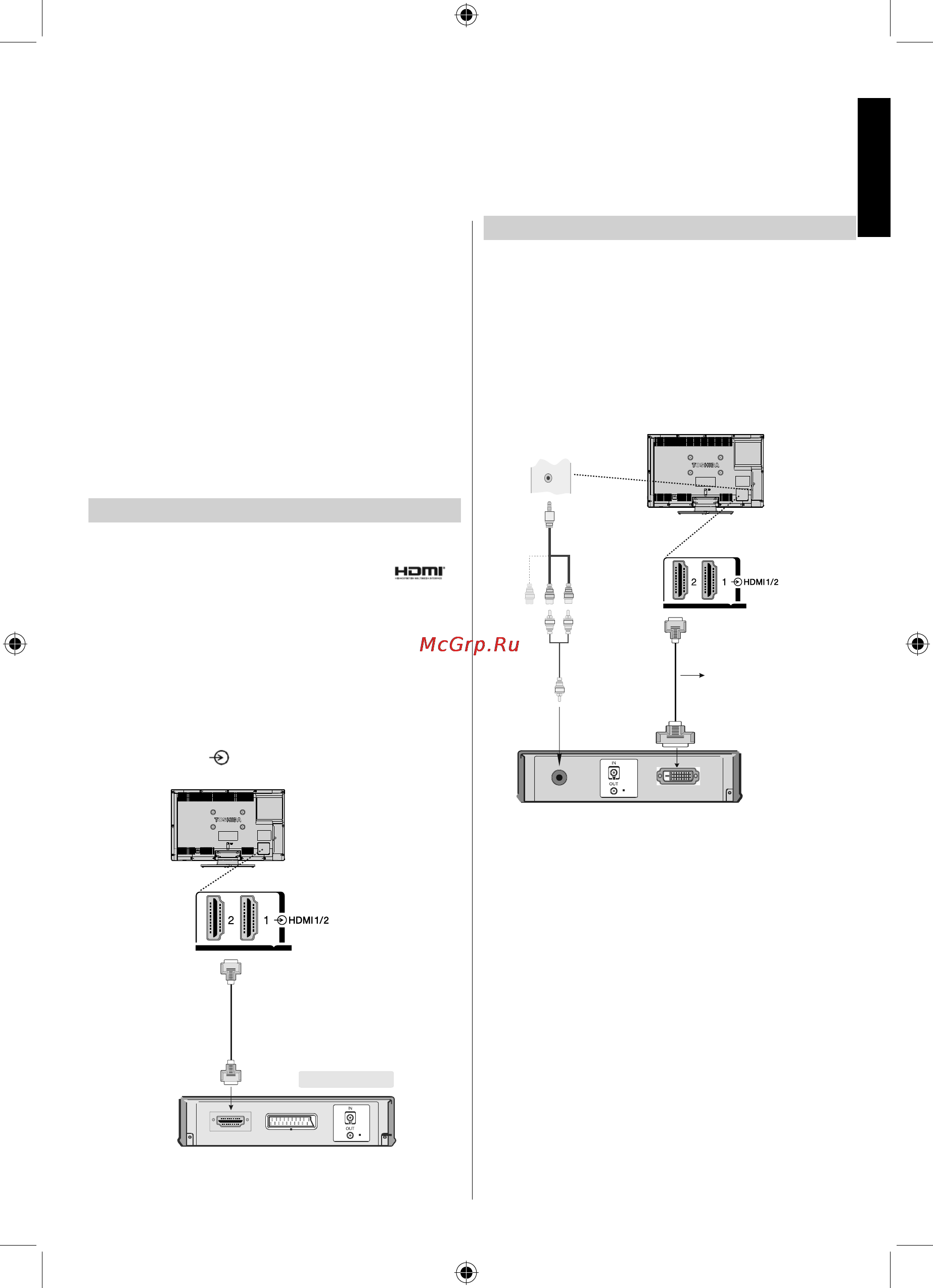 Toshiba 32 KL933R [10/49] Подключить hdmi устройтсво