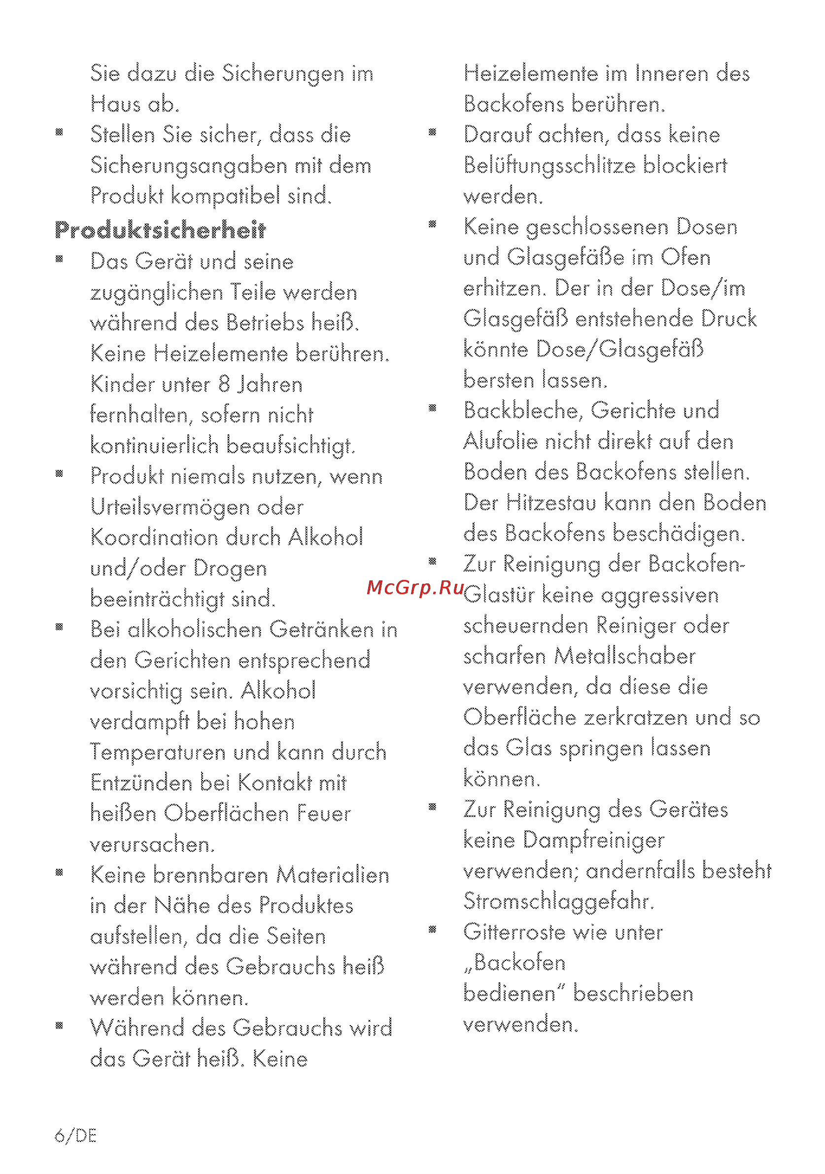 Grundig GEBC 11000 X [6/56] Produktsicherheit