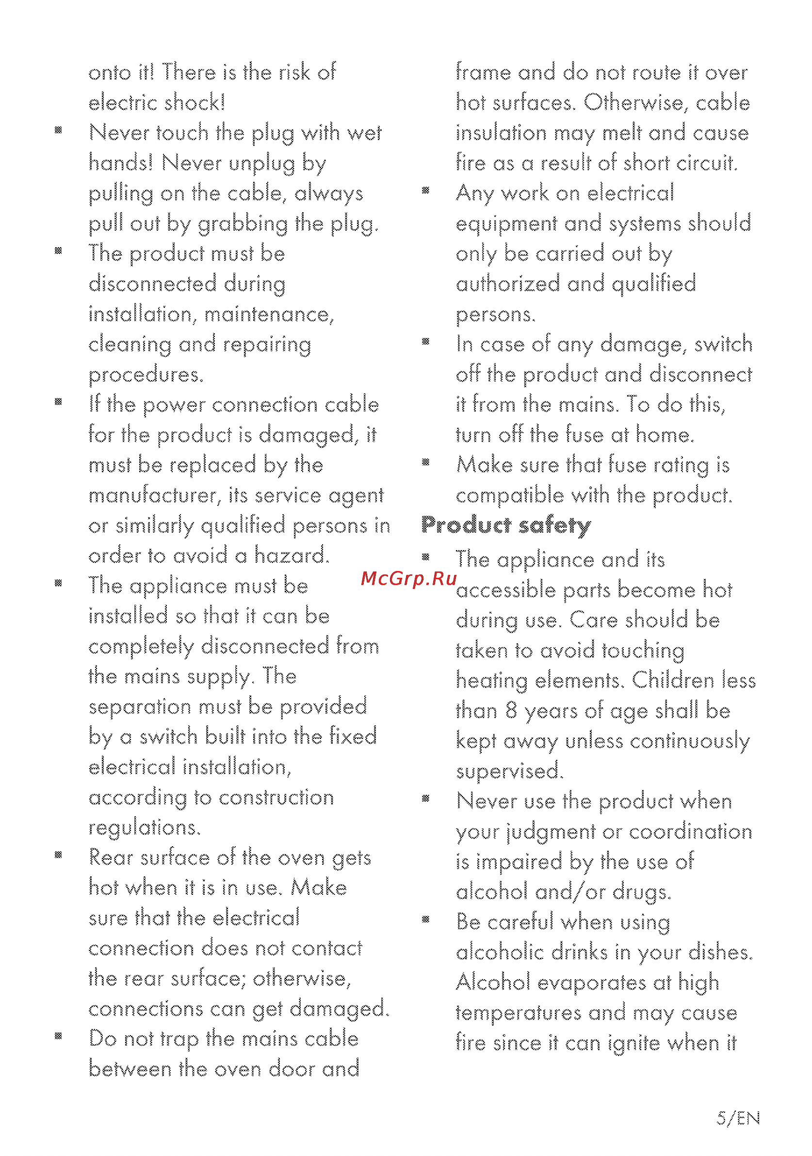Grundig GEZDS 47000 B [47/84] Product safety