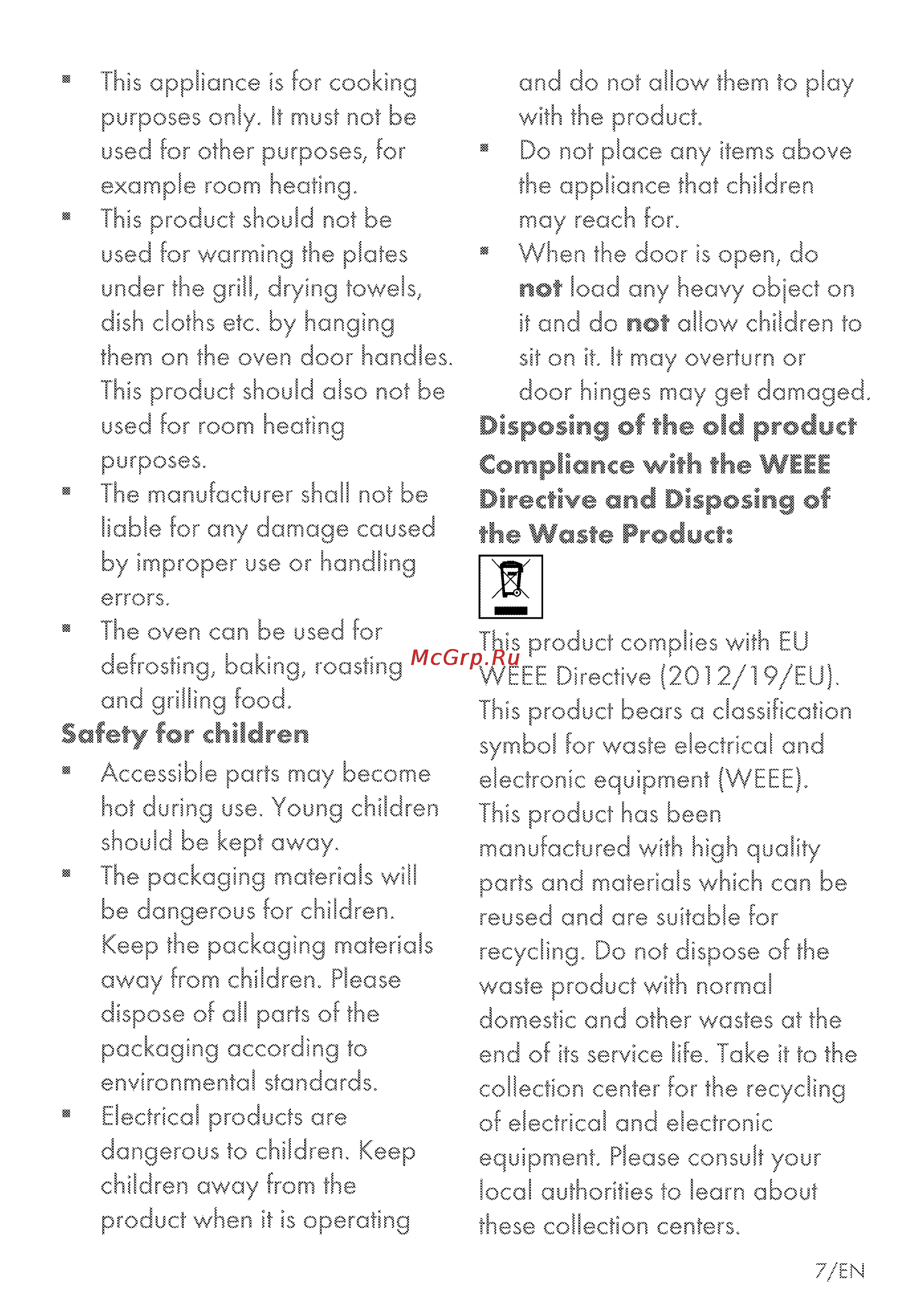 Grundig GEZDS 47000 B [49/84] Disposing of the old product compliance with the wees directive and disposing of
