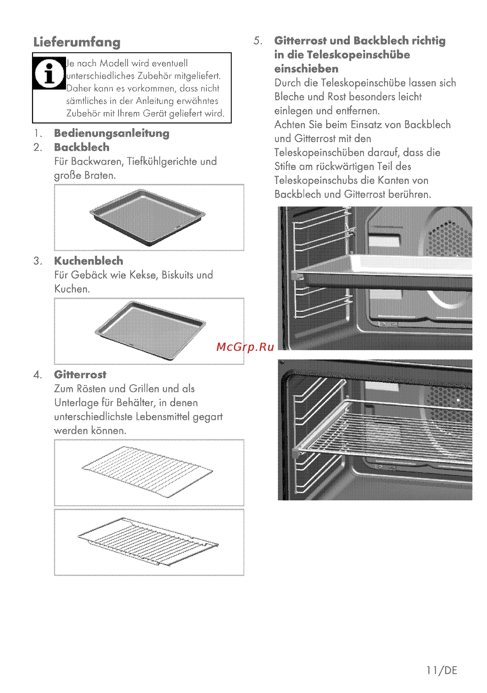 Grundig GEBM 34000 X [11/72] Bedtenyo9 oleityng 2 backblech