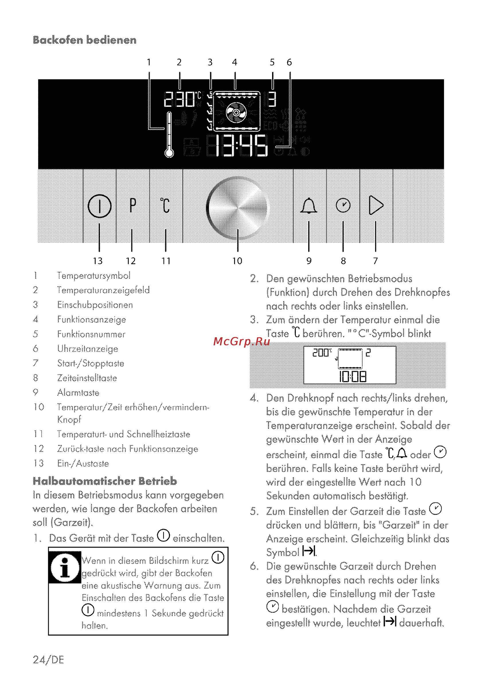 Grundig GEBM 34000 X [24/72] Bockafeo bedienen