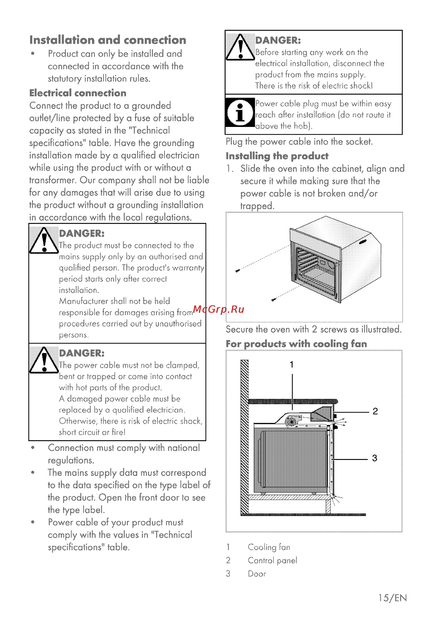 Grundig GEBM 34000 X [49/72] Electrical caraectiao