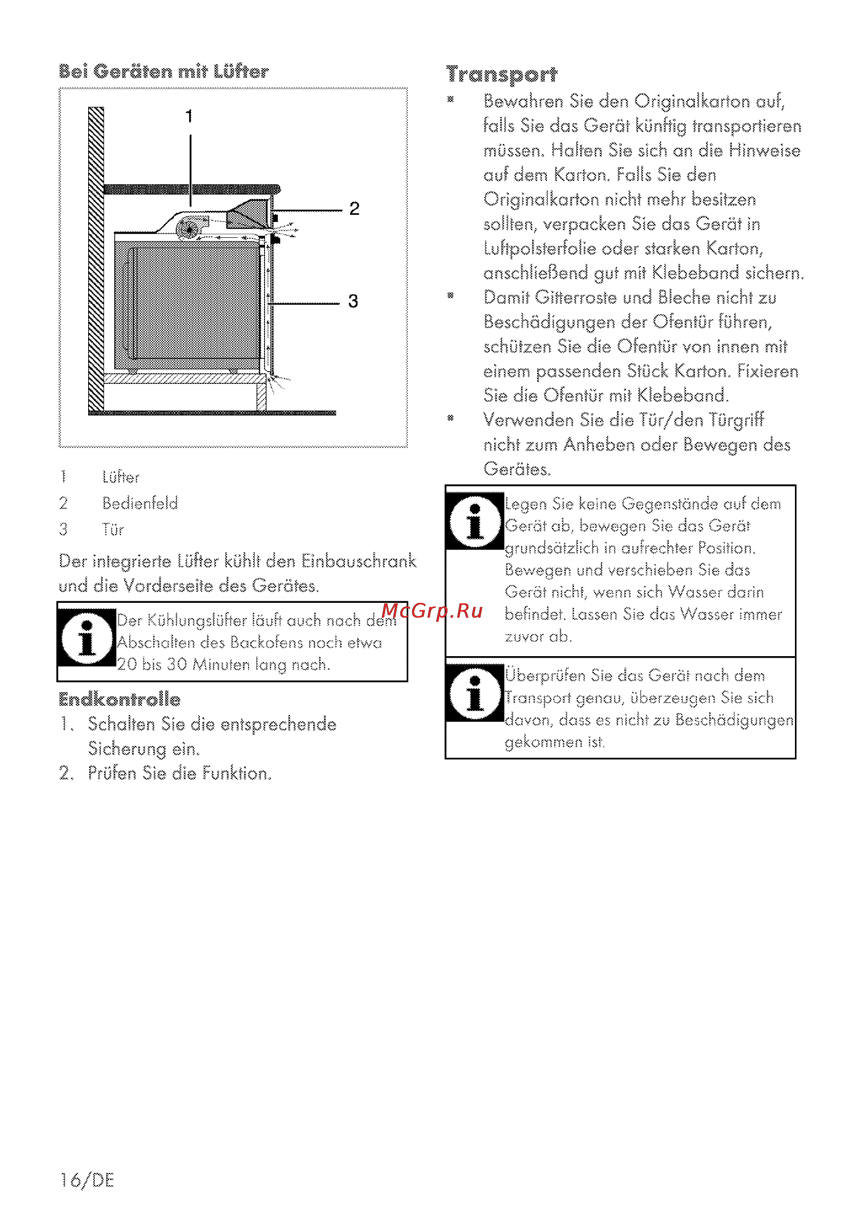 Grundig GEBD 47000 B [16/88] Traosport