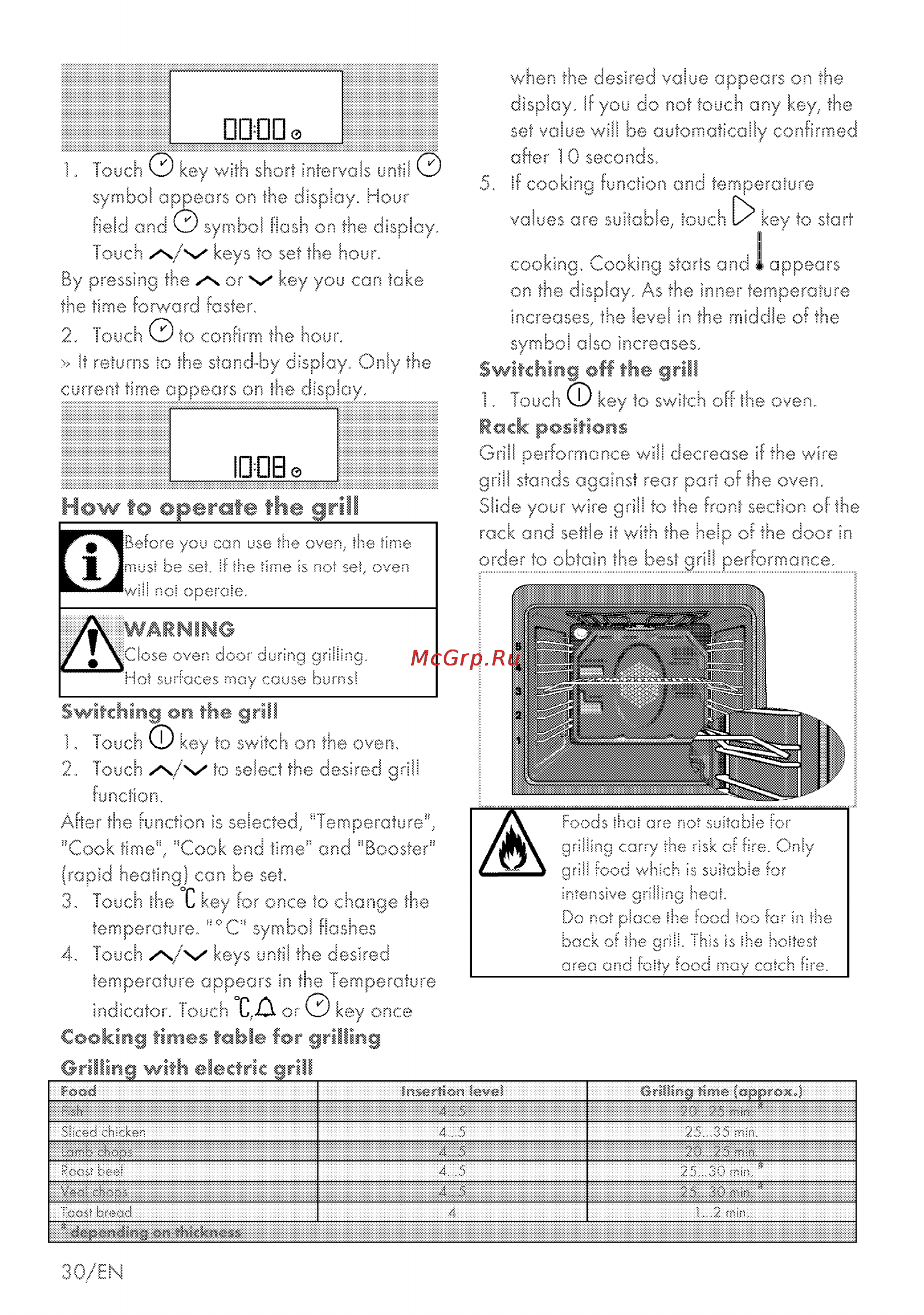 Grundig GEBM 25000 BP [66/72] How to aperote the grih