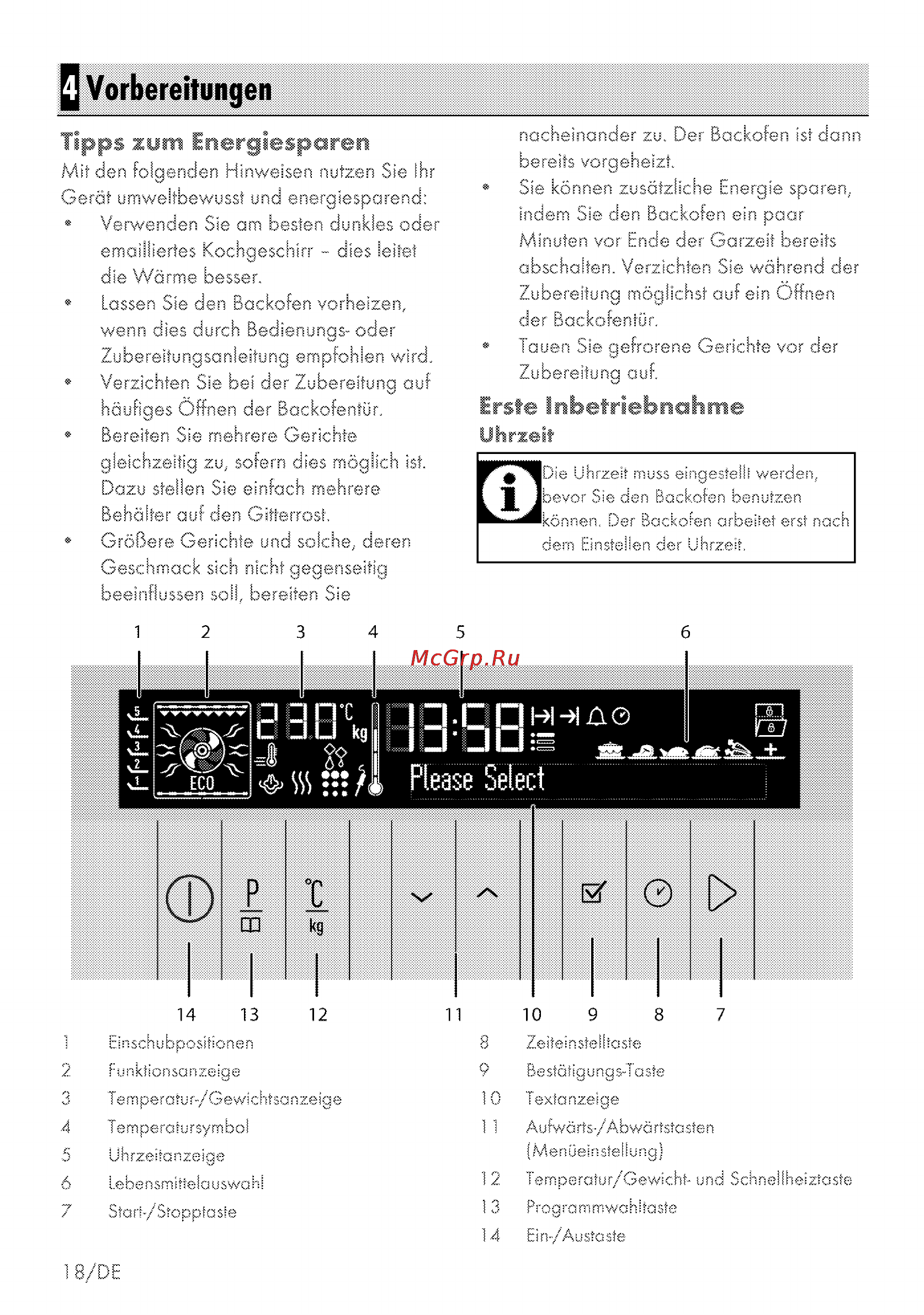 Grundig GEZM 47000 B [18/80] Q vorbereitungen