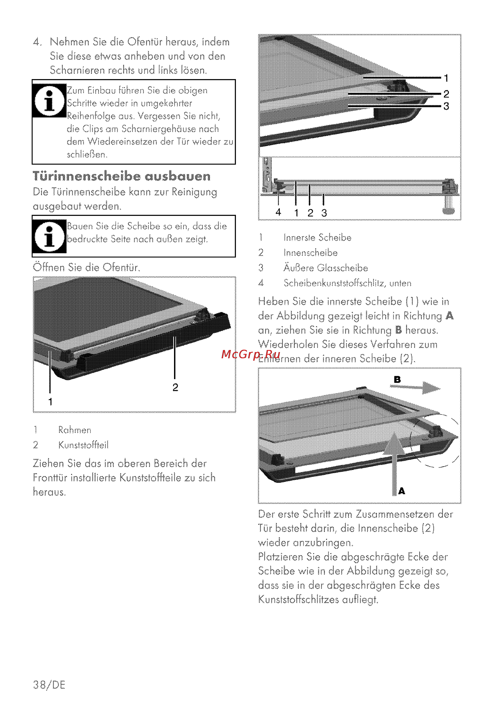 Grundig GEZM 47000 B [38/80] Törinneoscheibe aosbaoen
