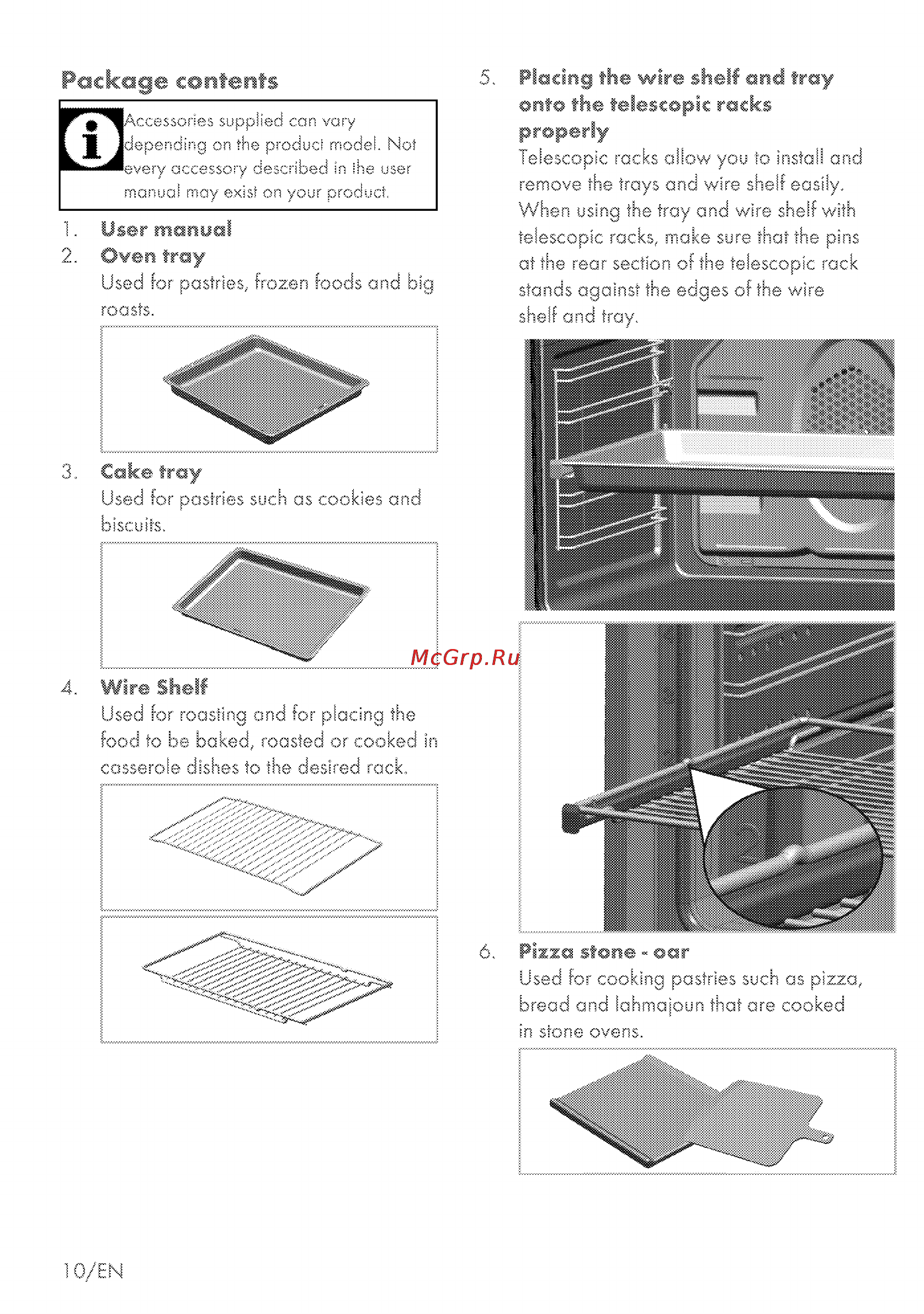 Grundig GEZS 57000 BL [48/80] Package contents
