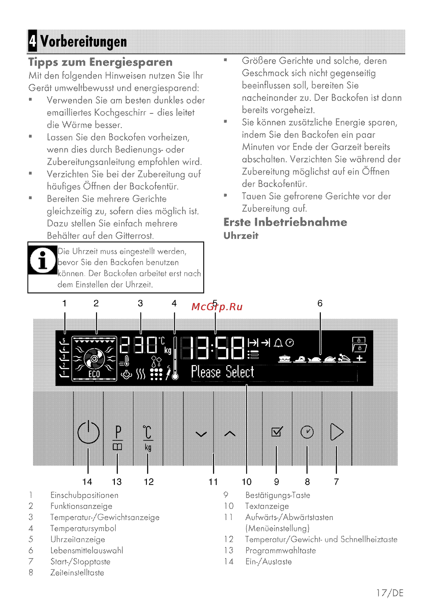 Grundig GEZS 47000 B [17/80] Q vorbereitungen