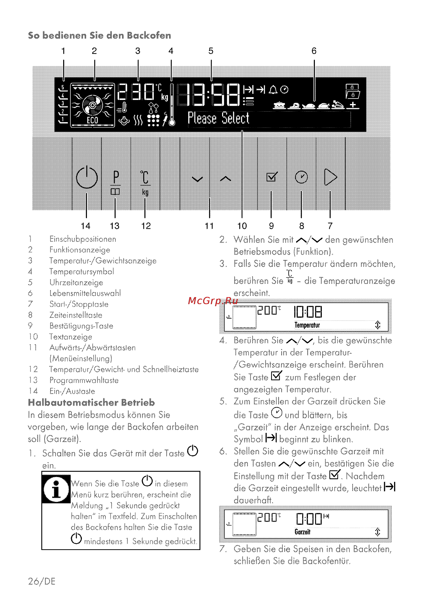 Grundig GEZS 47000 B [26/80] Hcdbaotamatkcher betrieb