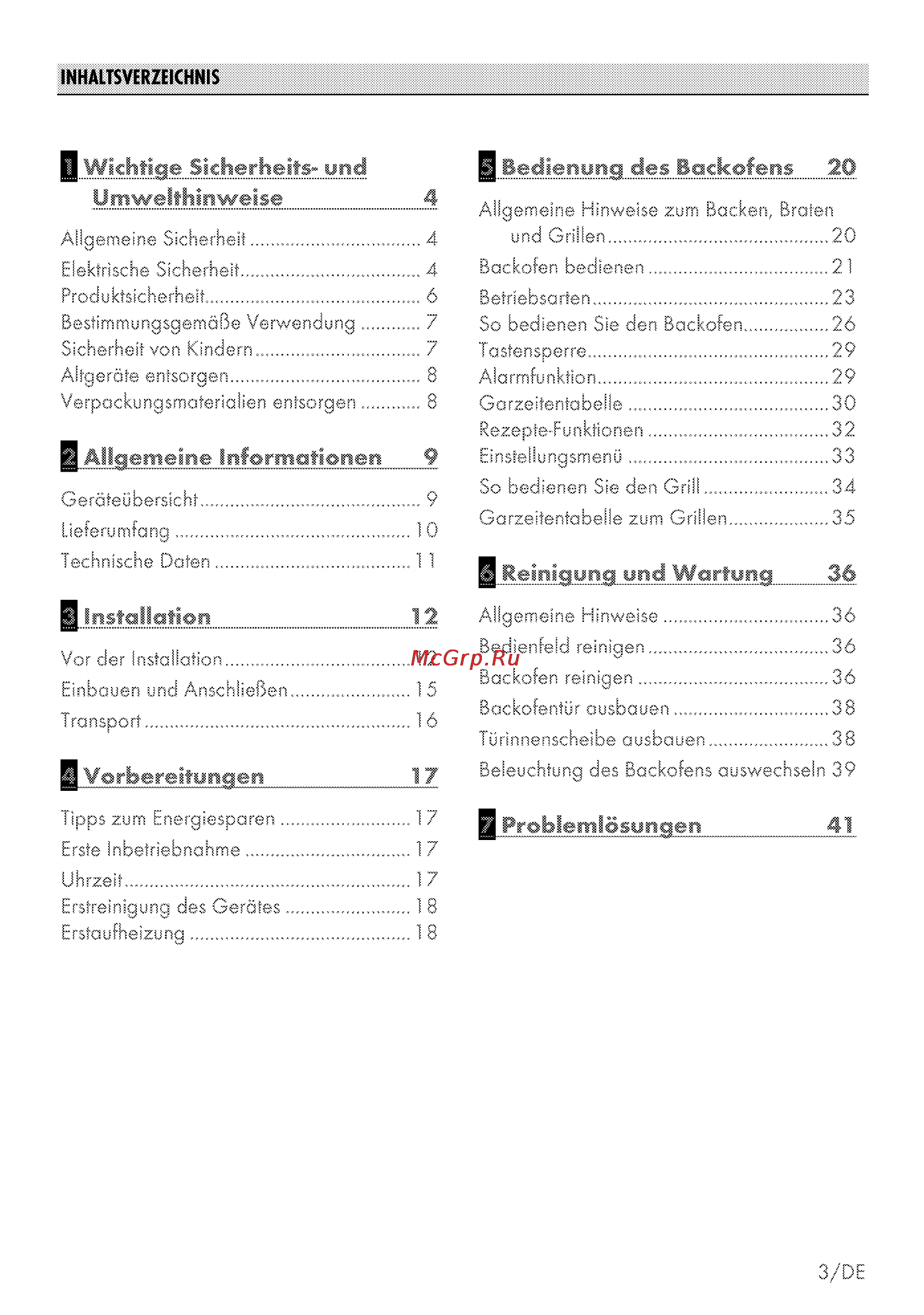 Grundig GEZS 47000 B [3/80] Vorbereitungen 17