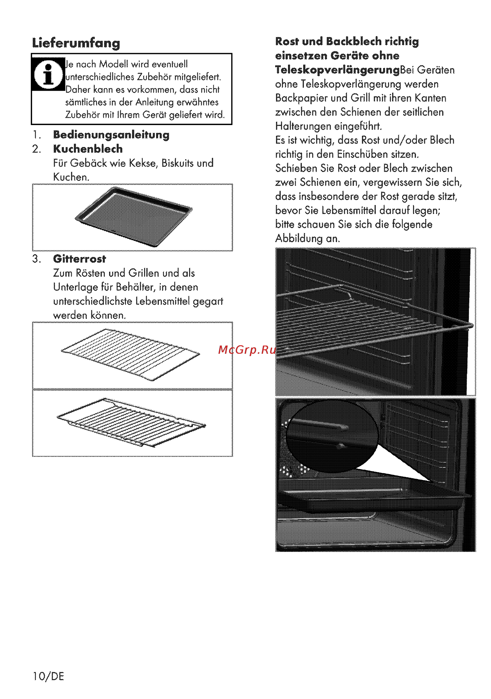 Grundig GEHC 11000 X [10/56] Lieferumfang