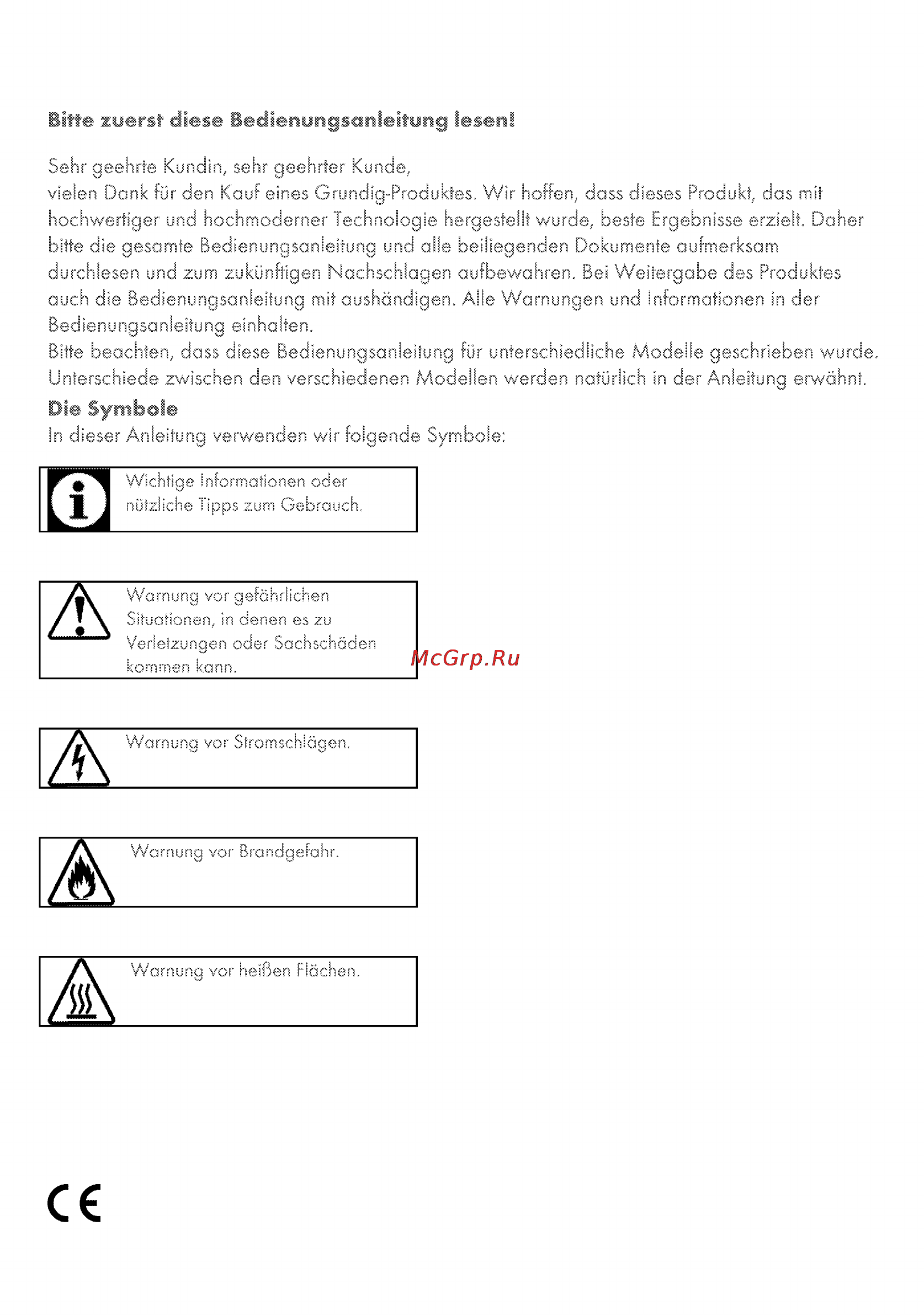 Grundig GEHE 13000 X [2/60] Bitte warst diese bedleesmgsotteihmg lesen