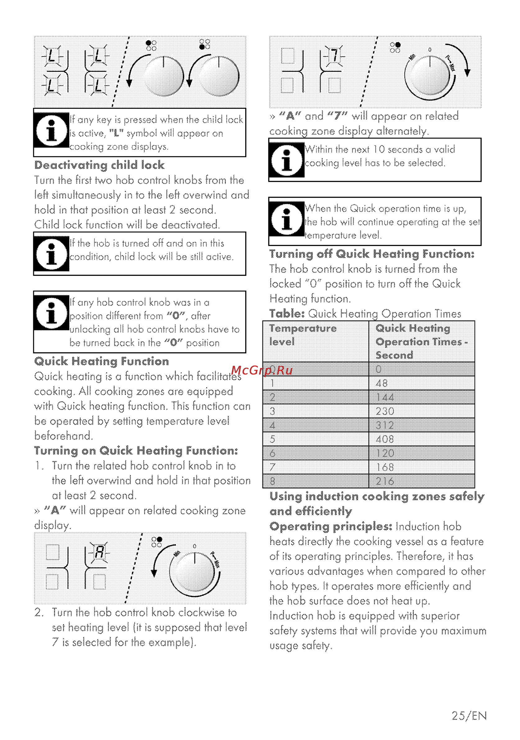 Grundig GEHM 34200 X [73/96] Deactivating child lock