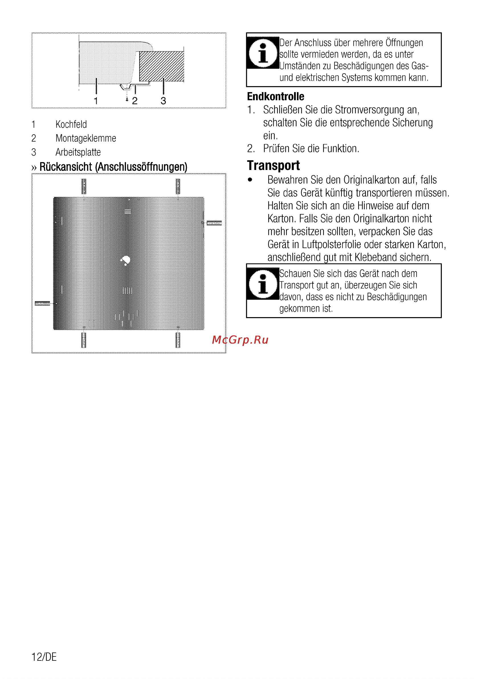 Grundig GIEI 624410 X [12/52] Transport