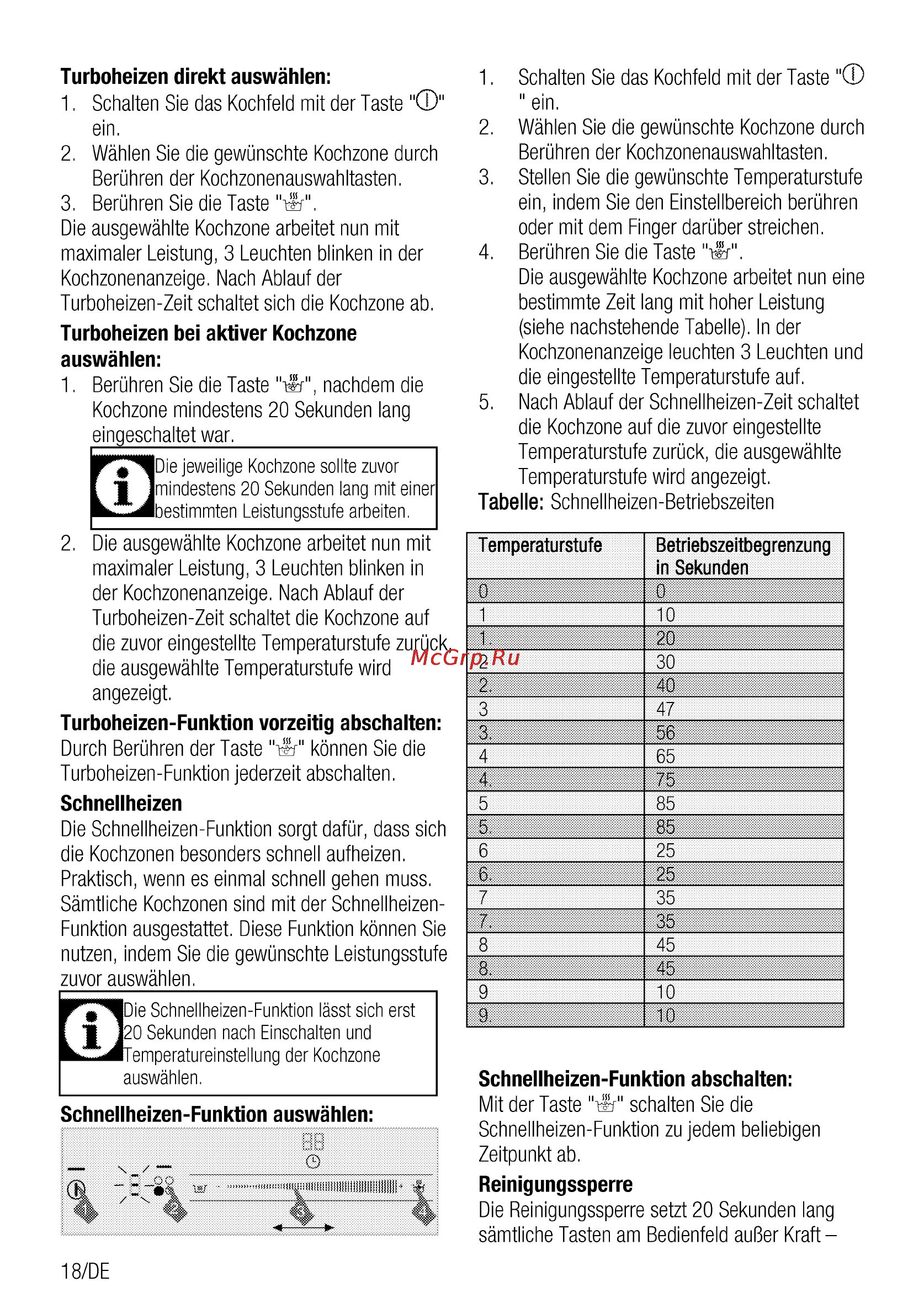 Grundig GIEI 624410 X [18/52] Tabelle